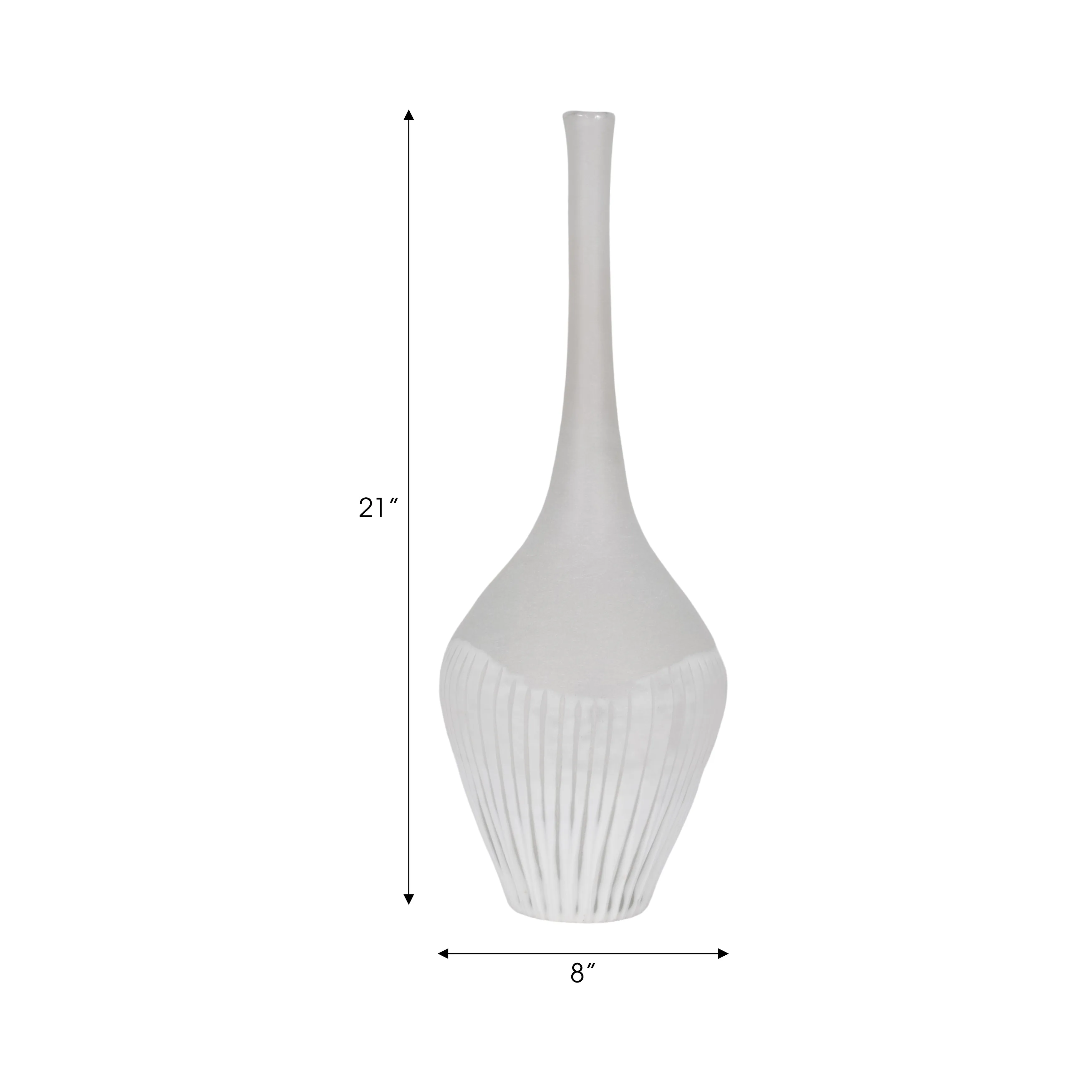 21" DULCET LARGE GLASS BOTTLE