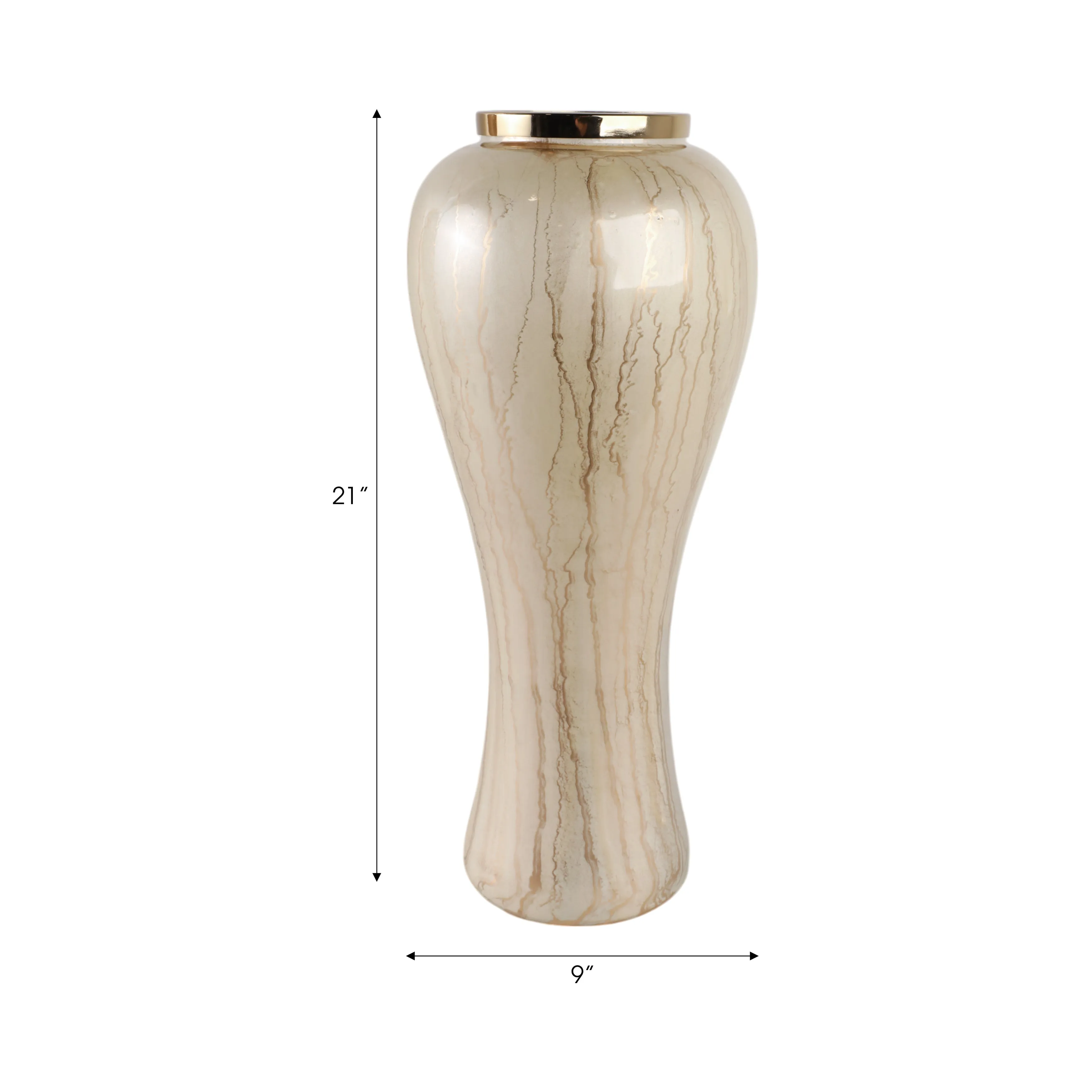 21" Frances Small Oversized Floor Vase
