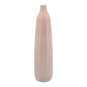 22"H BOTTLE VASE, BLUSH