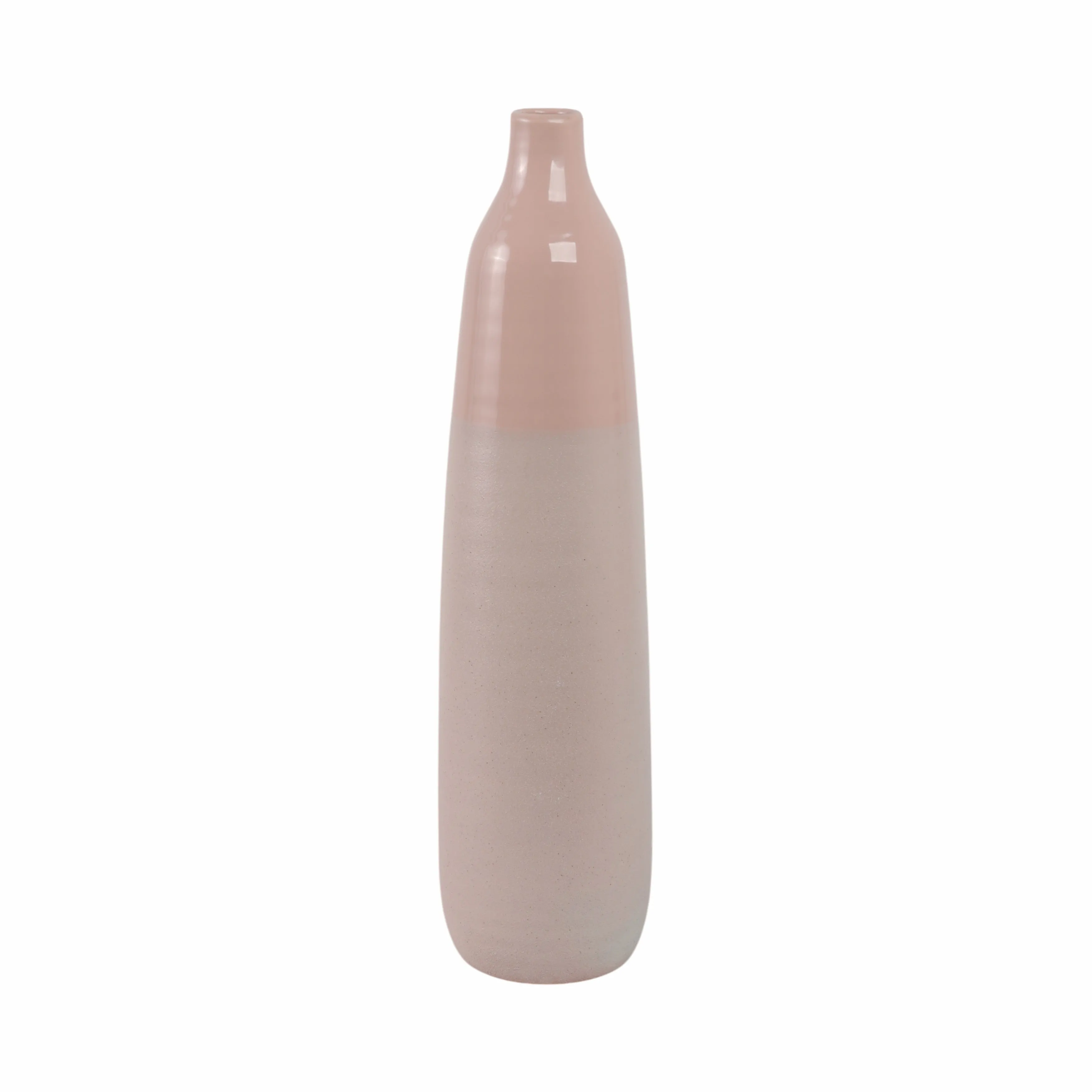 22"H BOTTLE VASE, BLUSH