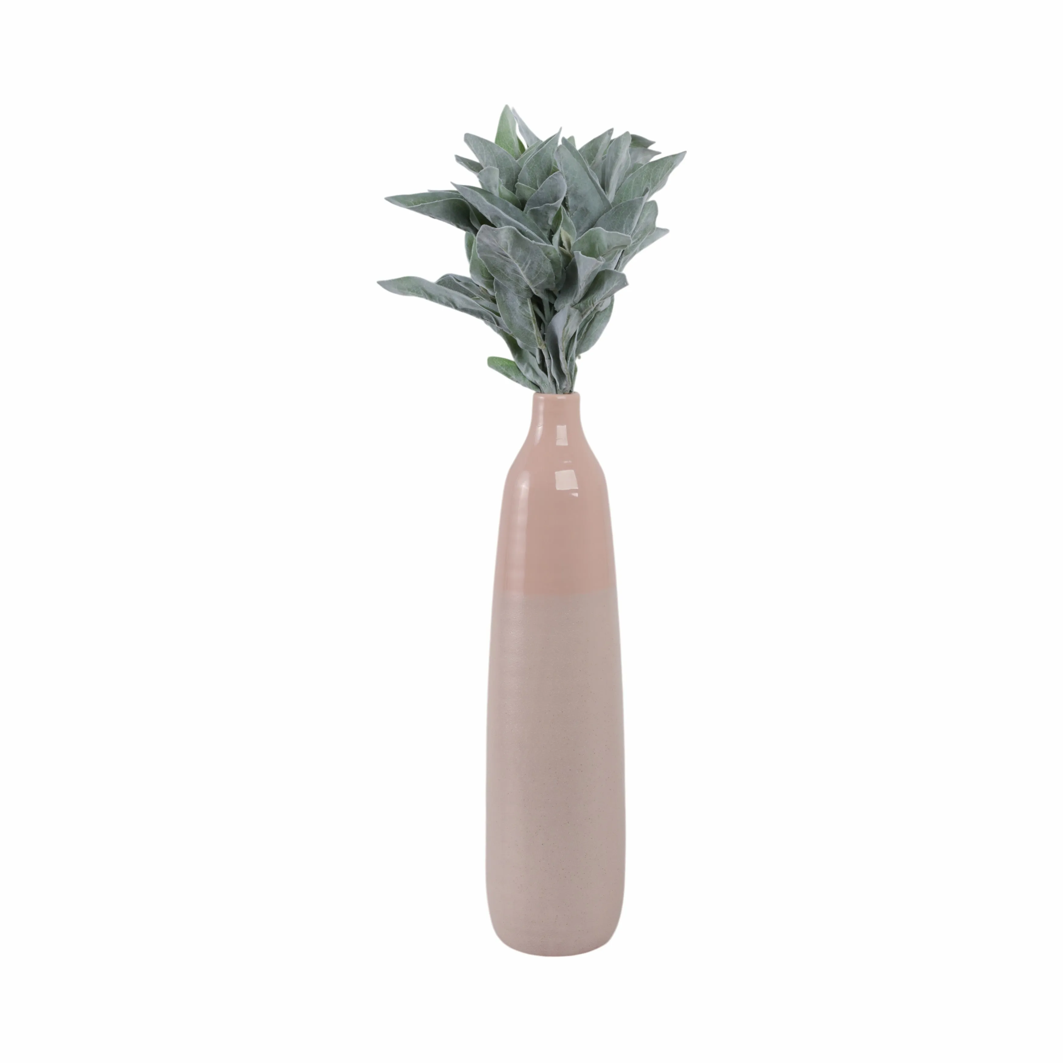 22"H BOTTLE VASE, BLUSH