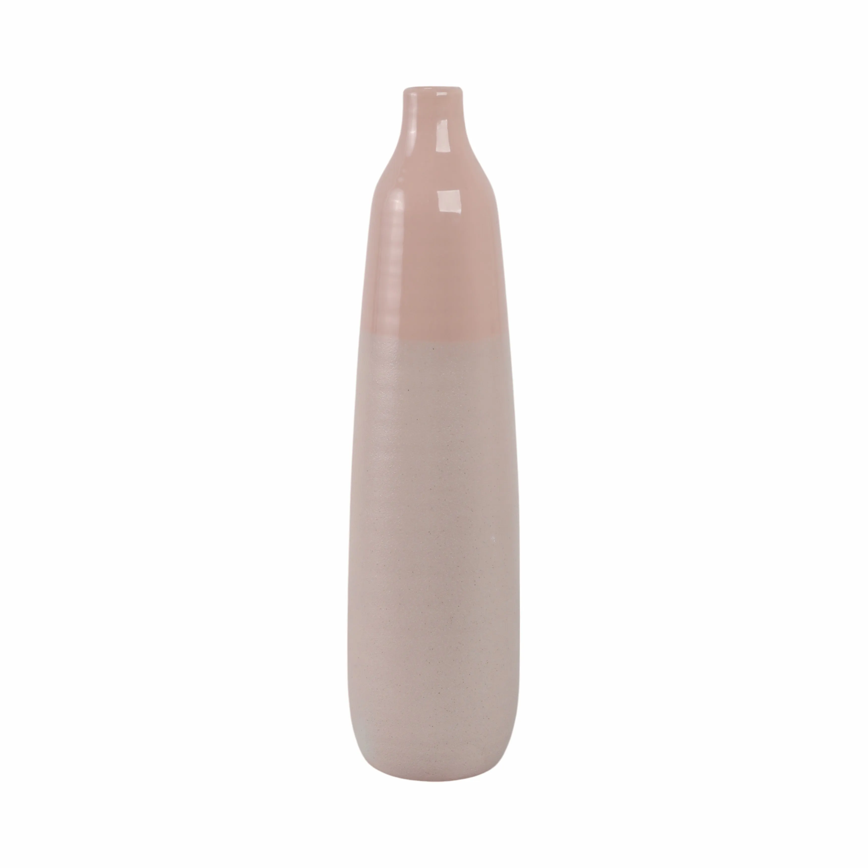 22"H BOTTLE VASE, BLUSH