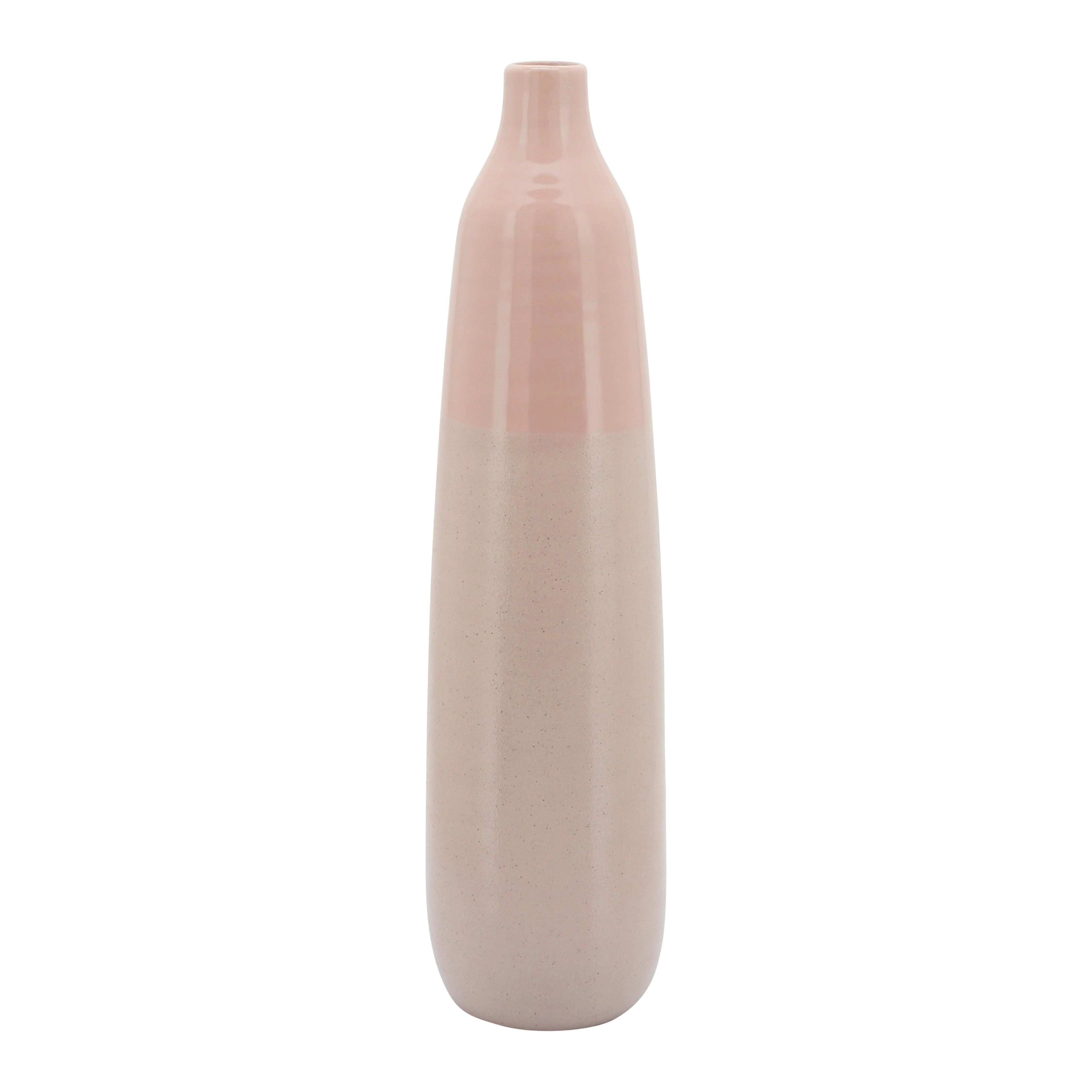 22"H BOTTLE VASE, BLUSH