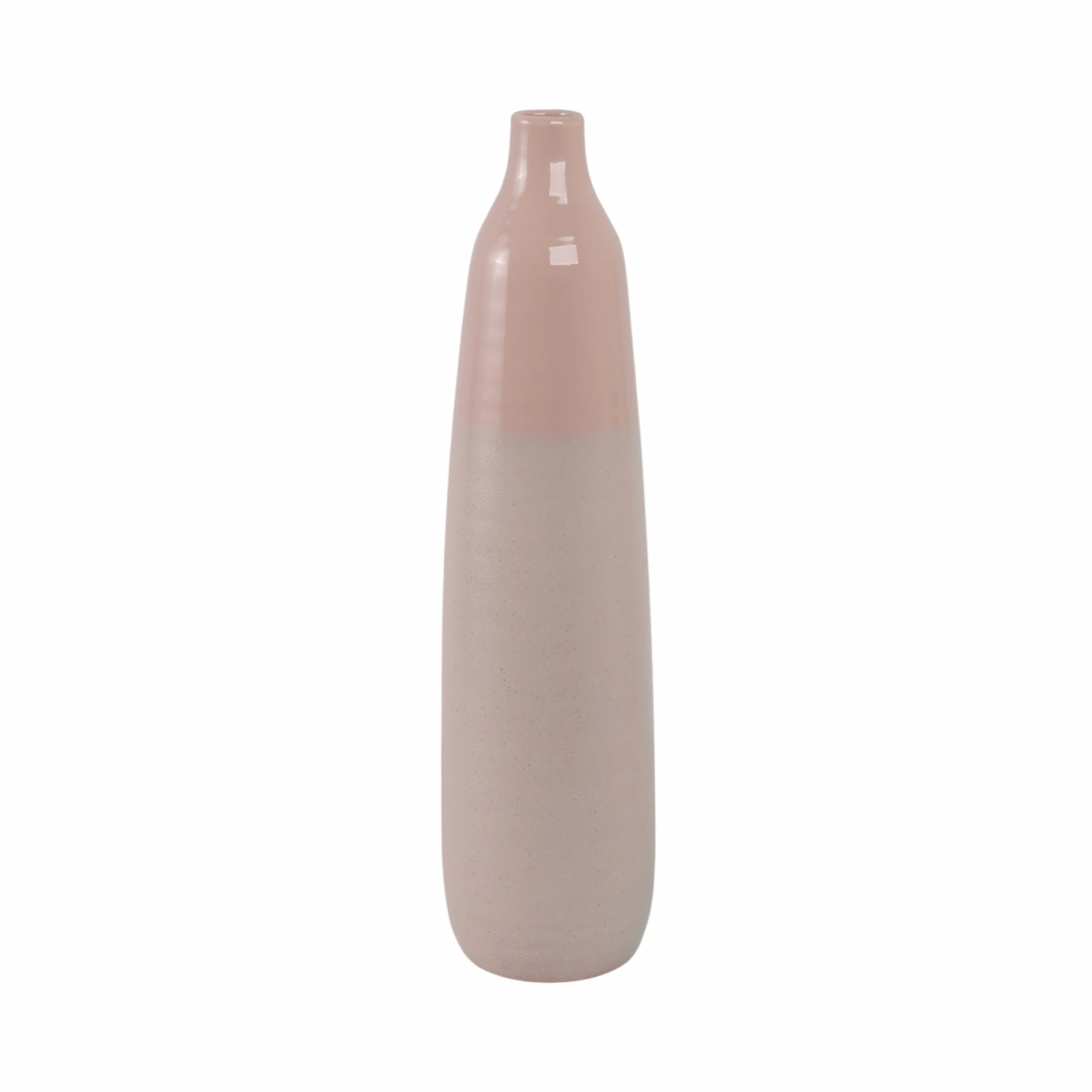22"H BOTTLE VASE, BLUSH