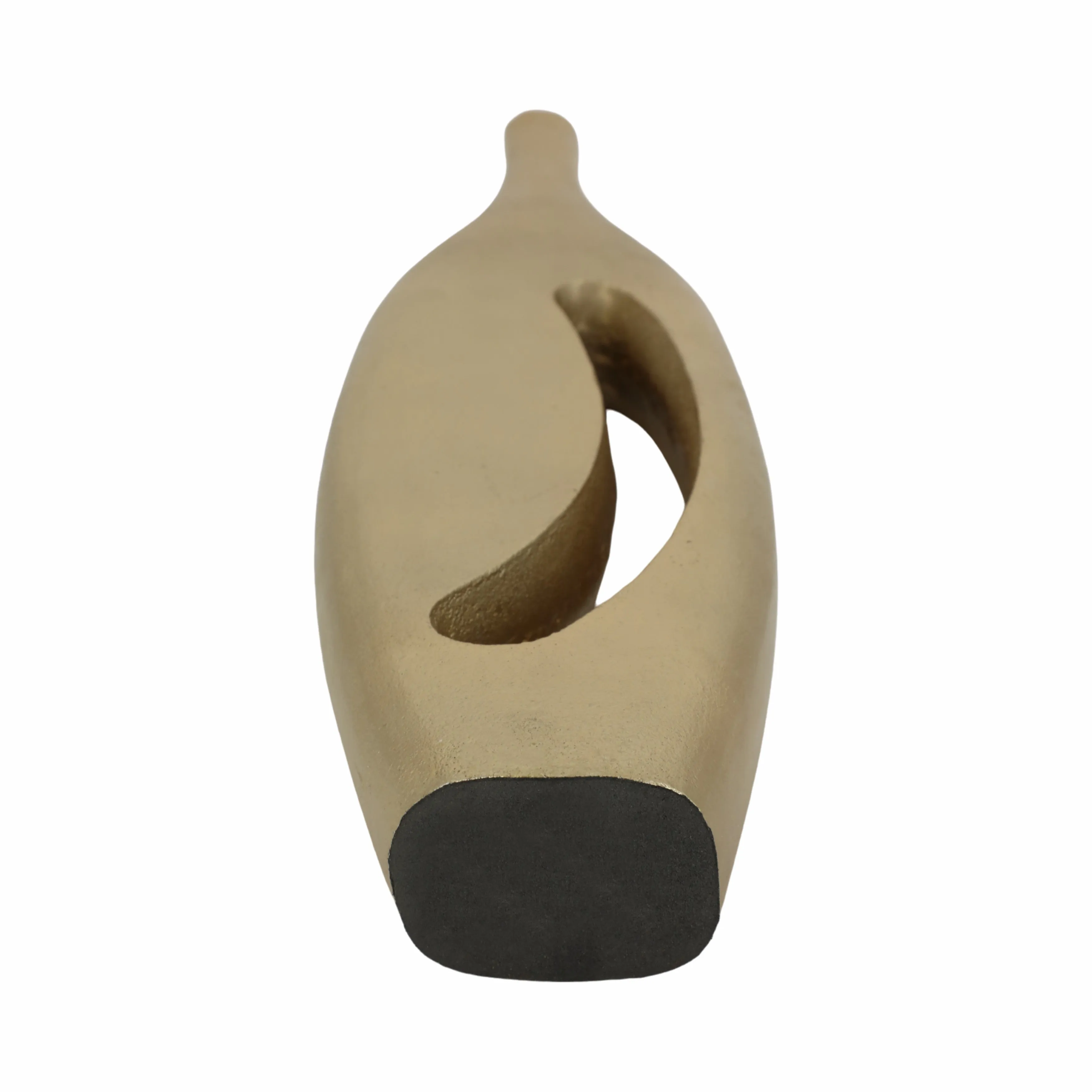 23" Carron Champagne Metal Vase