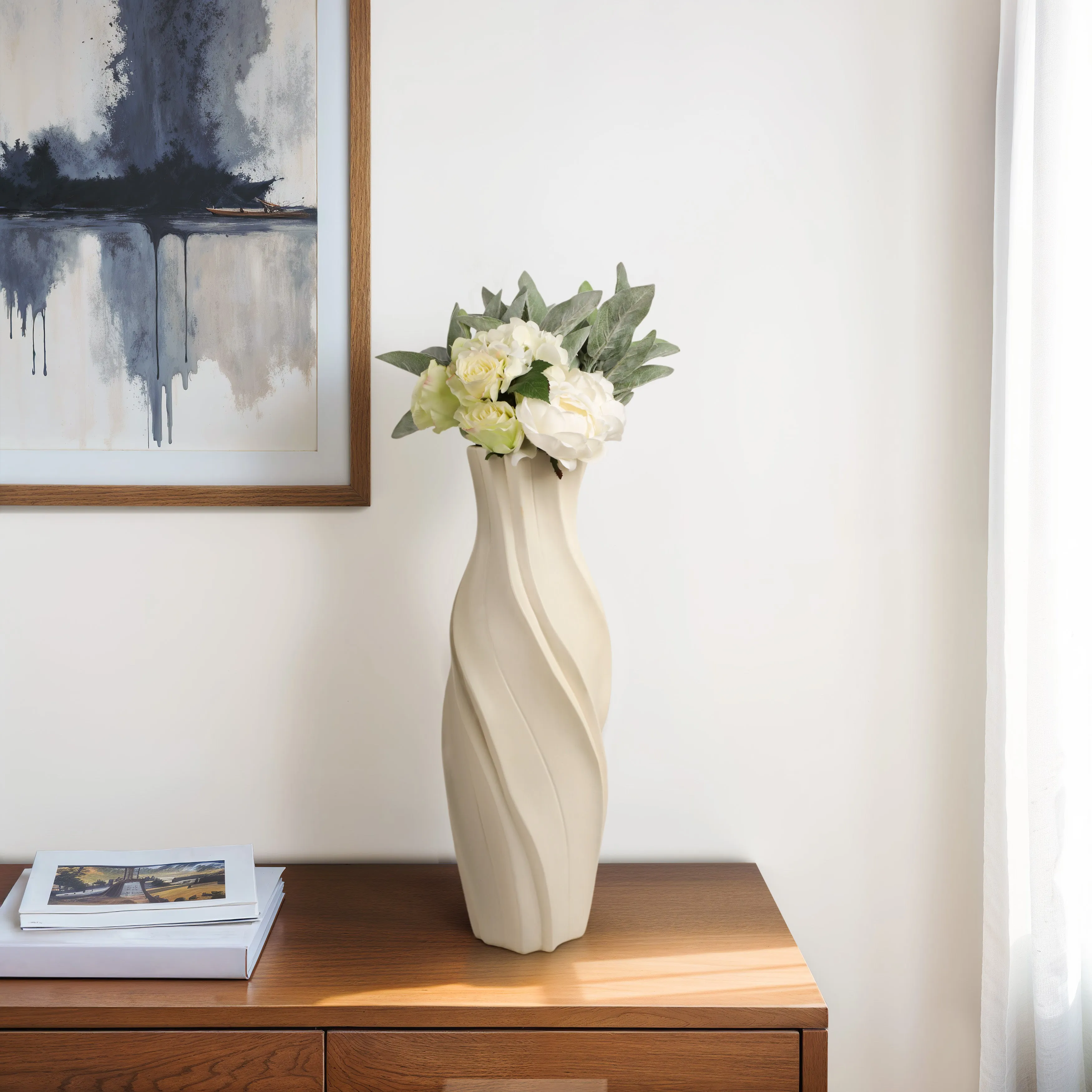 25" Dubuque Small Cer Vase