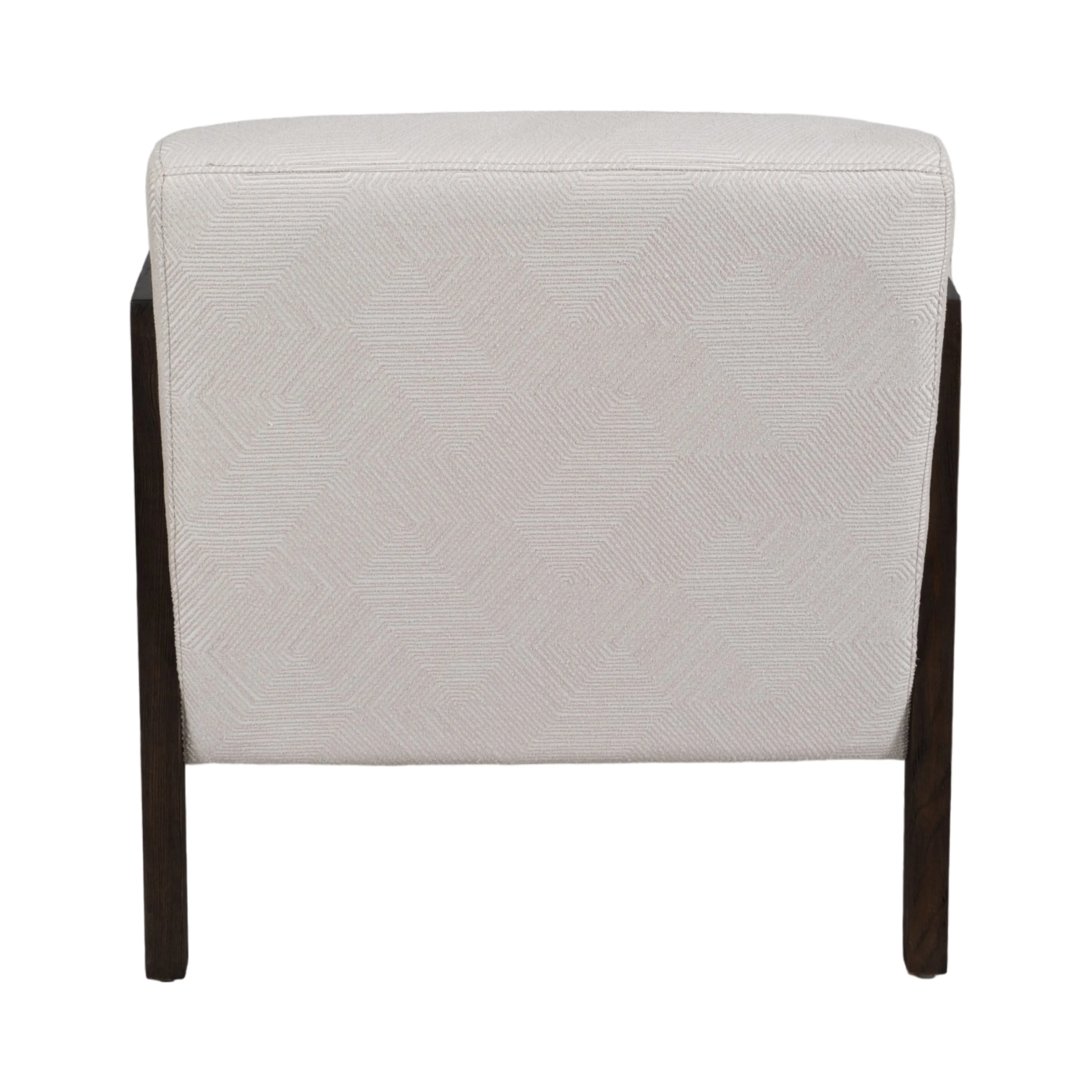28" Brunner Accent Chair, White/black