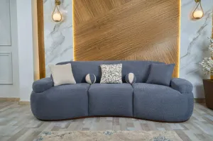 3-seater sofa from Maiden Home, Blue - 220x75x75 cm M110453389