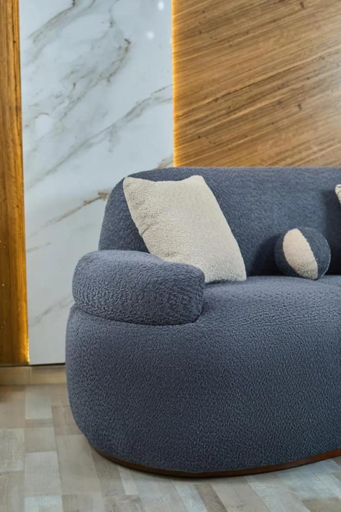 3-seater sofa from Maiden Home, Blue - 220x75x75 cm M110453389