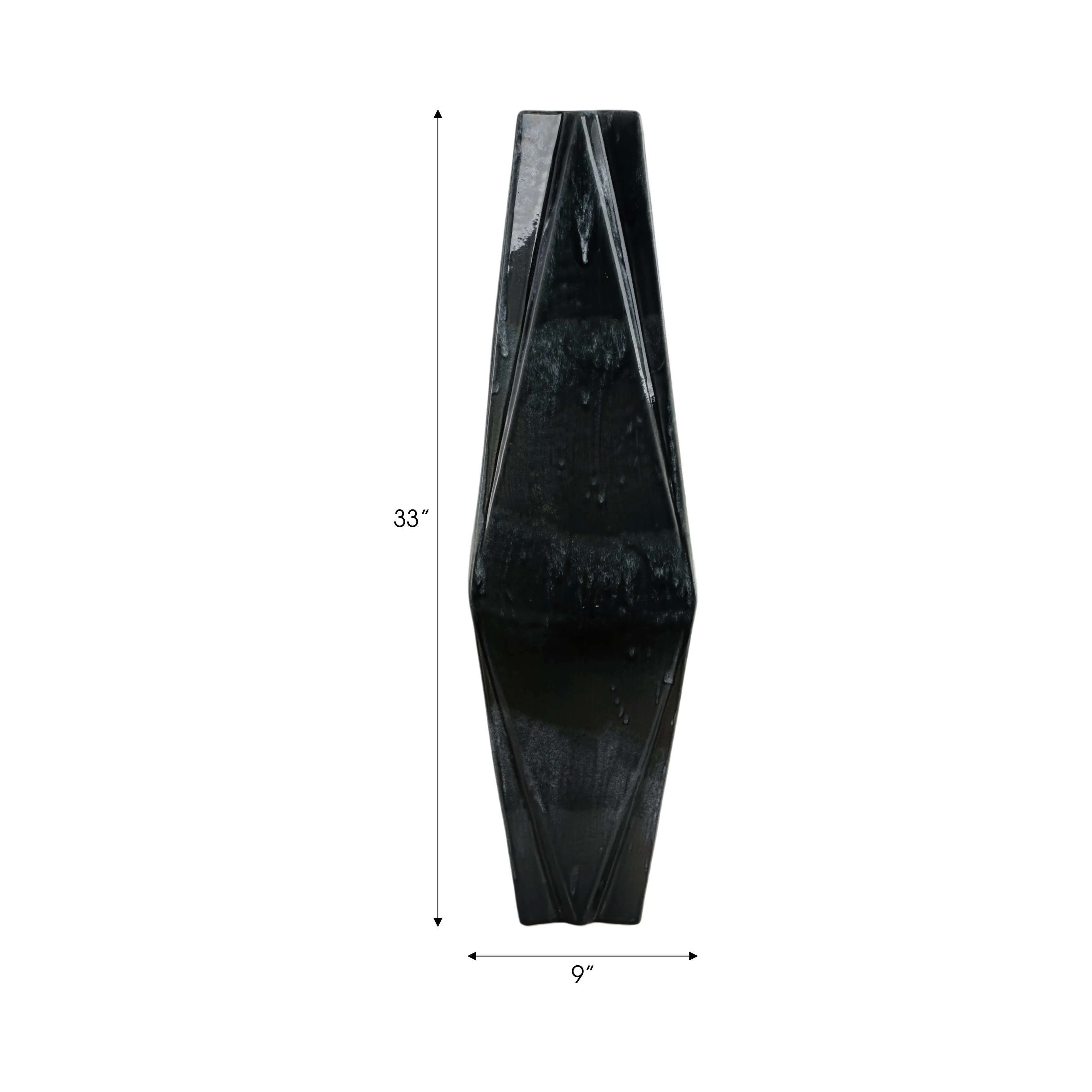 33" Bonney Large Grey Cer Vase