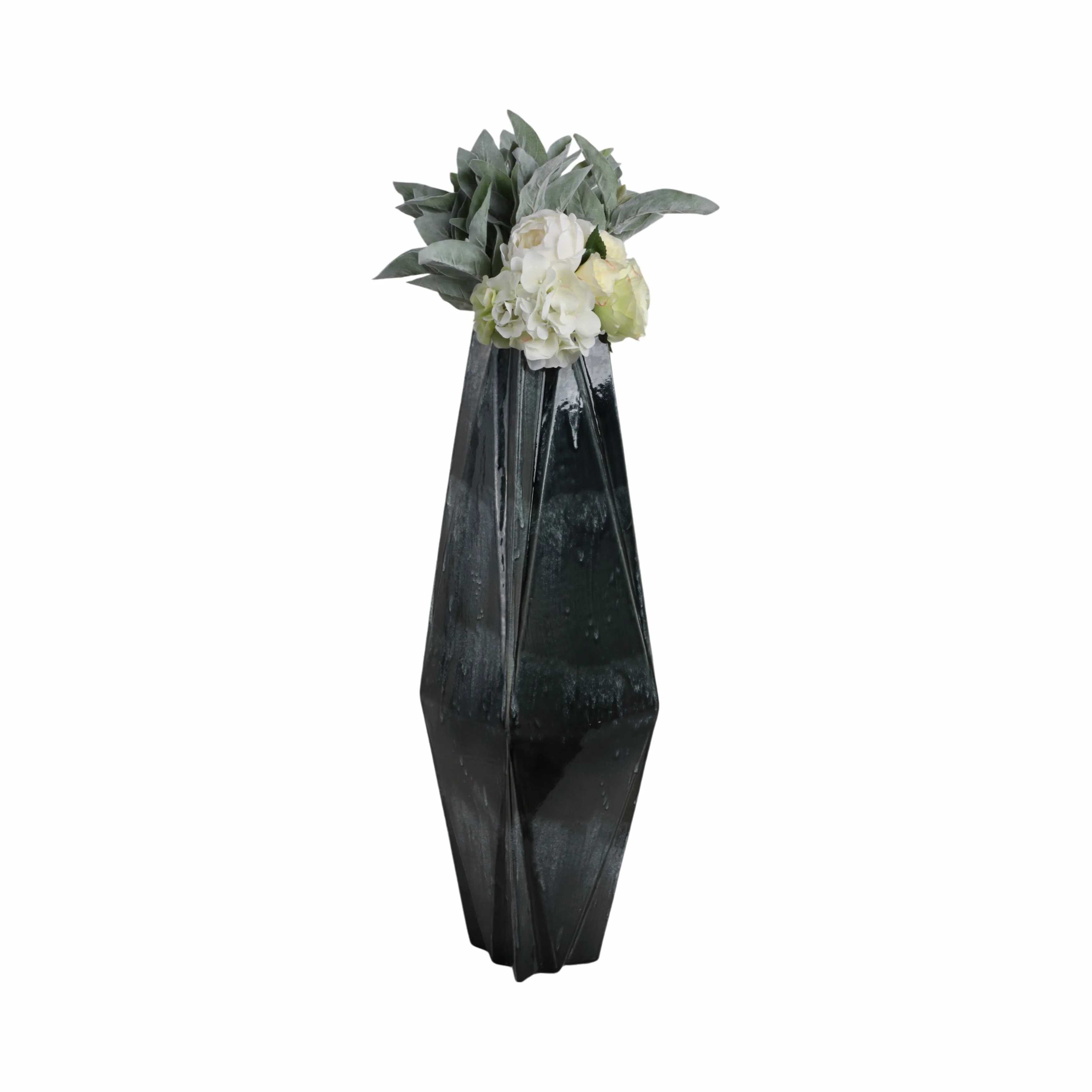 33" Bonney Large Grey Cer Vase
