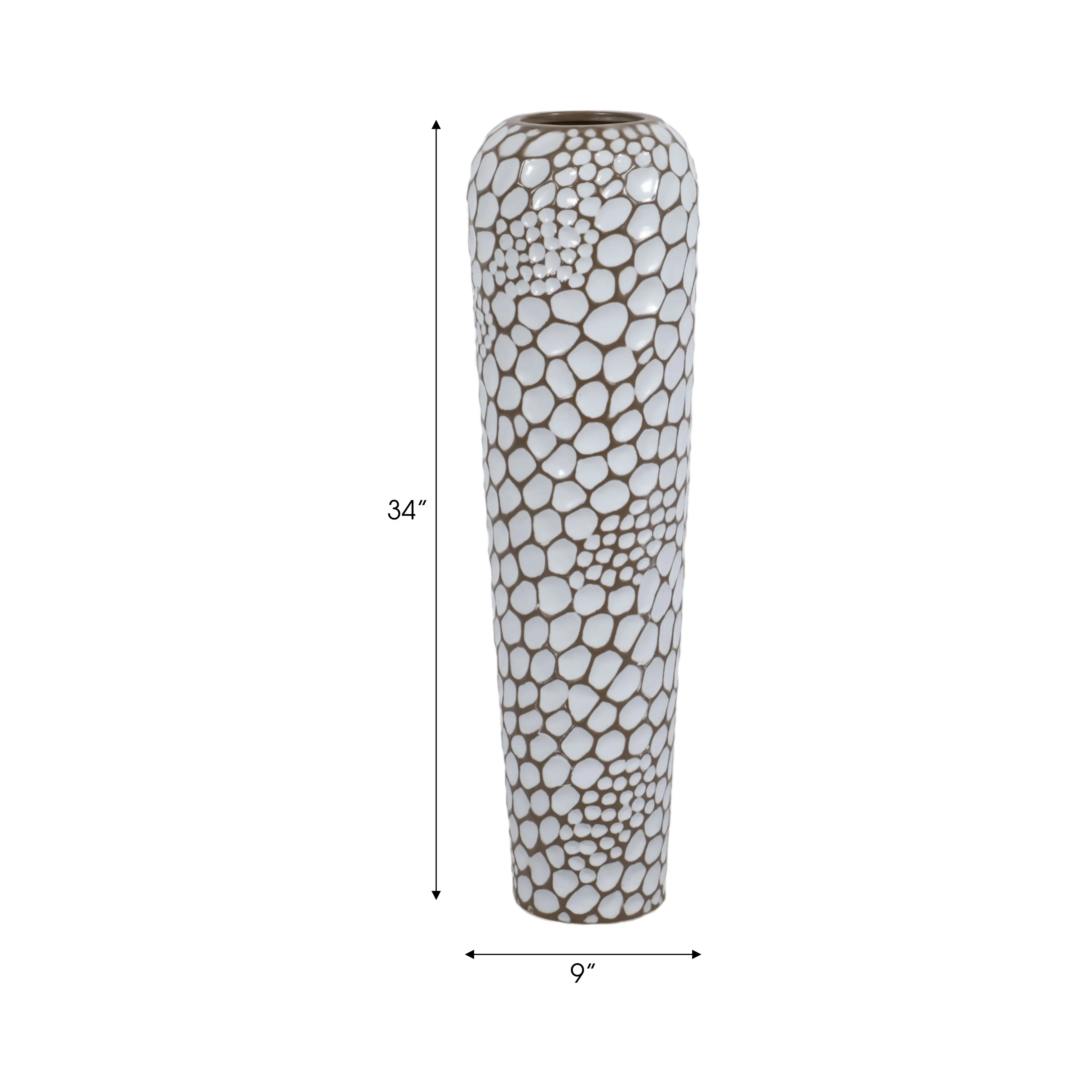 34" Puteri Ceramic Large Floor Vase