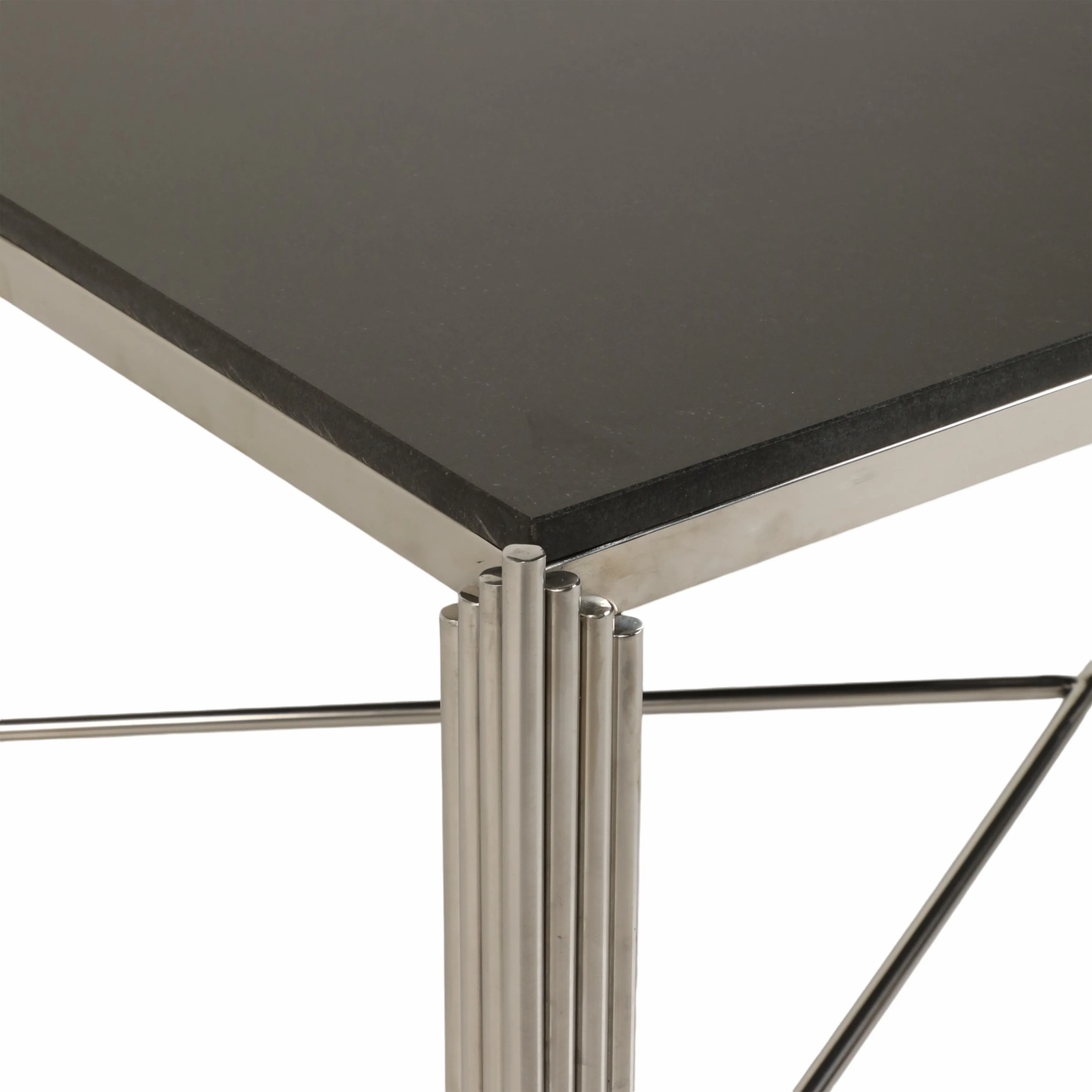 44" Aldine Stainless Steel Coffee Table