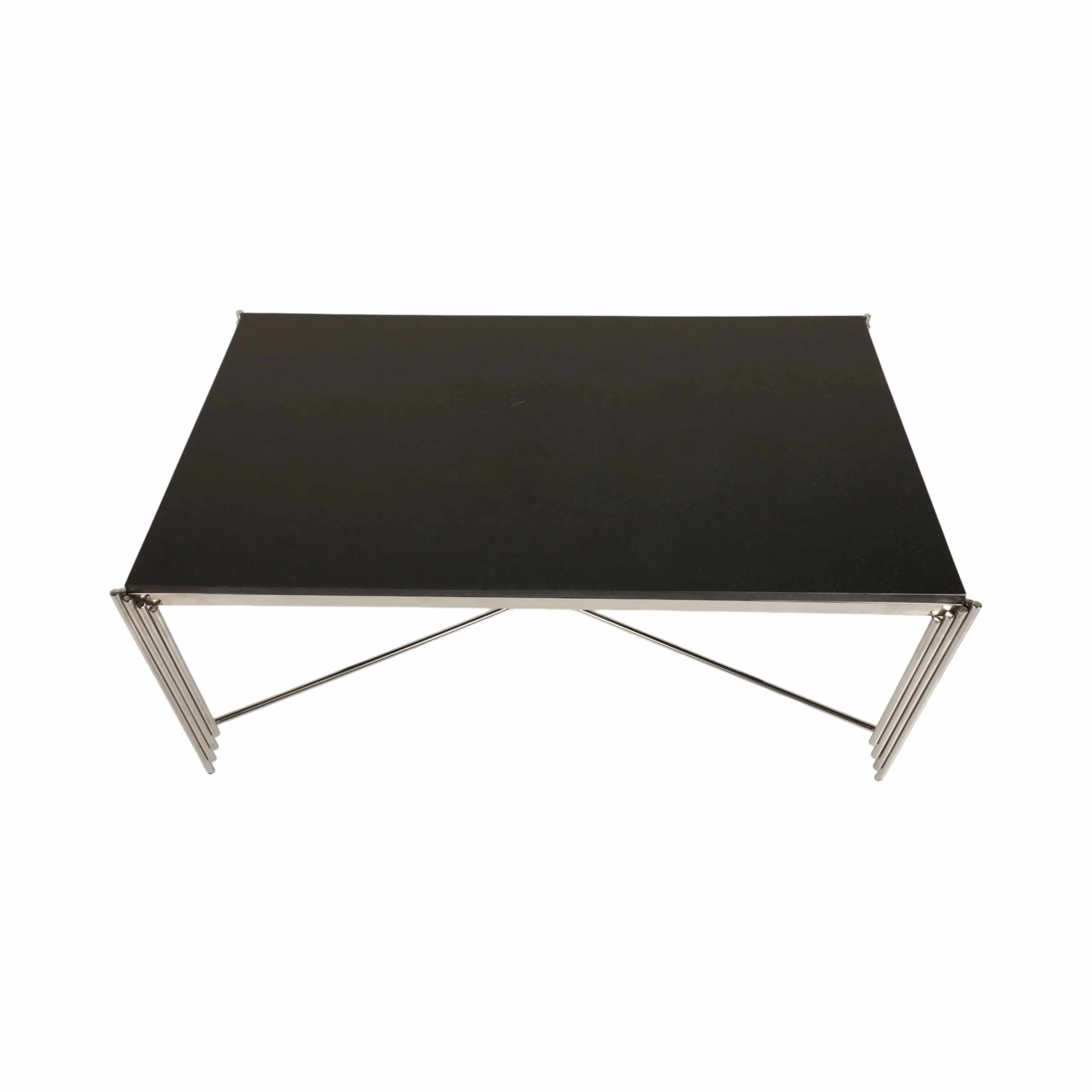 44" Aldine Stainless Steel Coffee Table