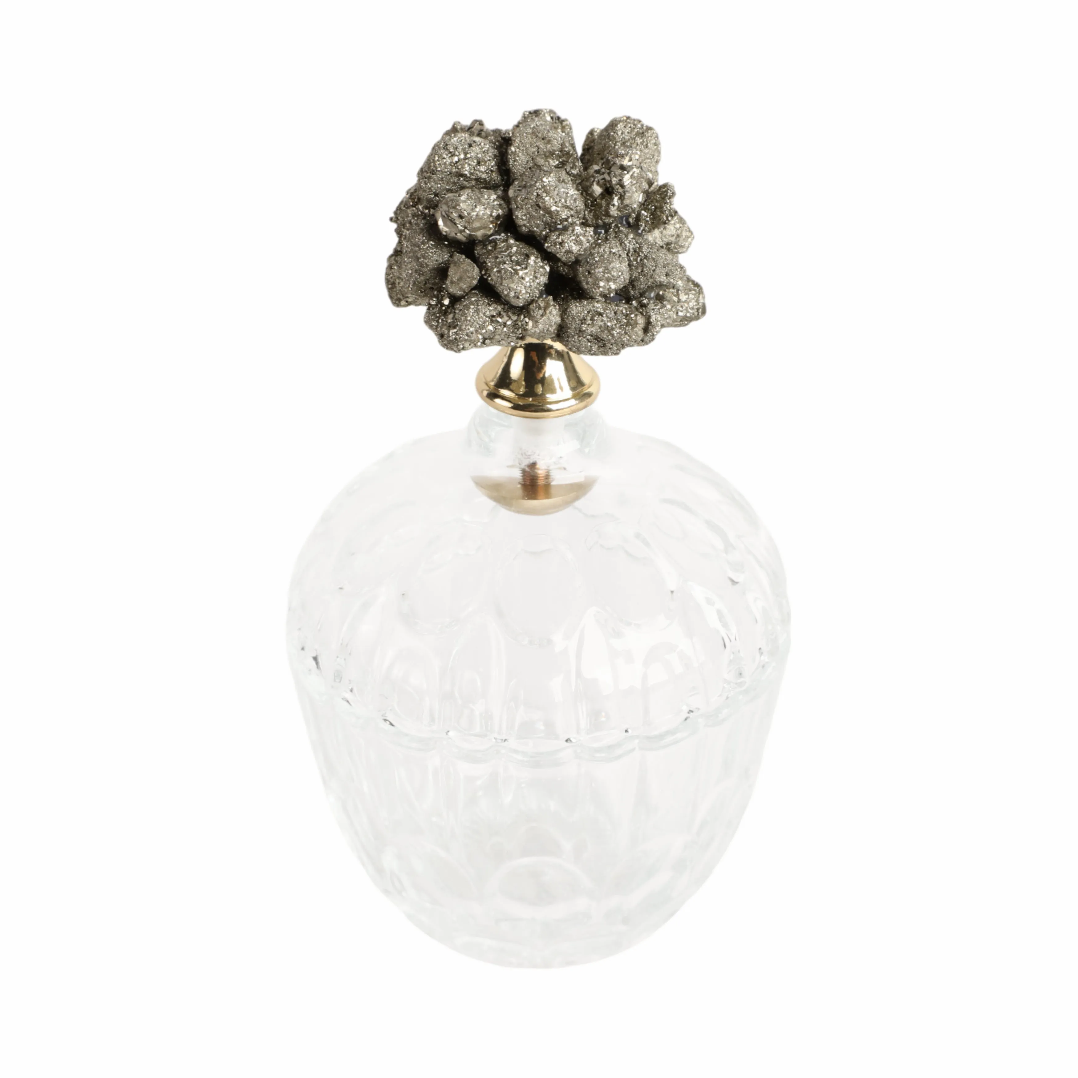 6" Stella Small Stone And Glass Jar