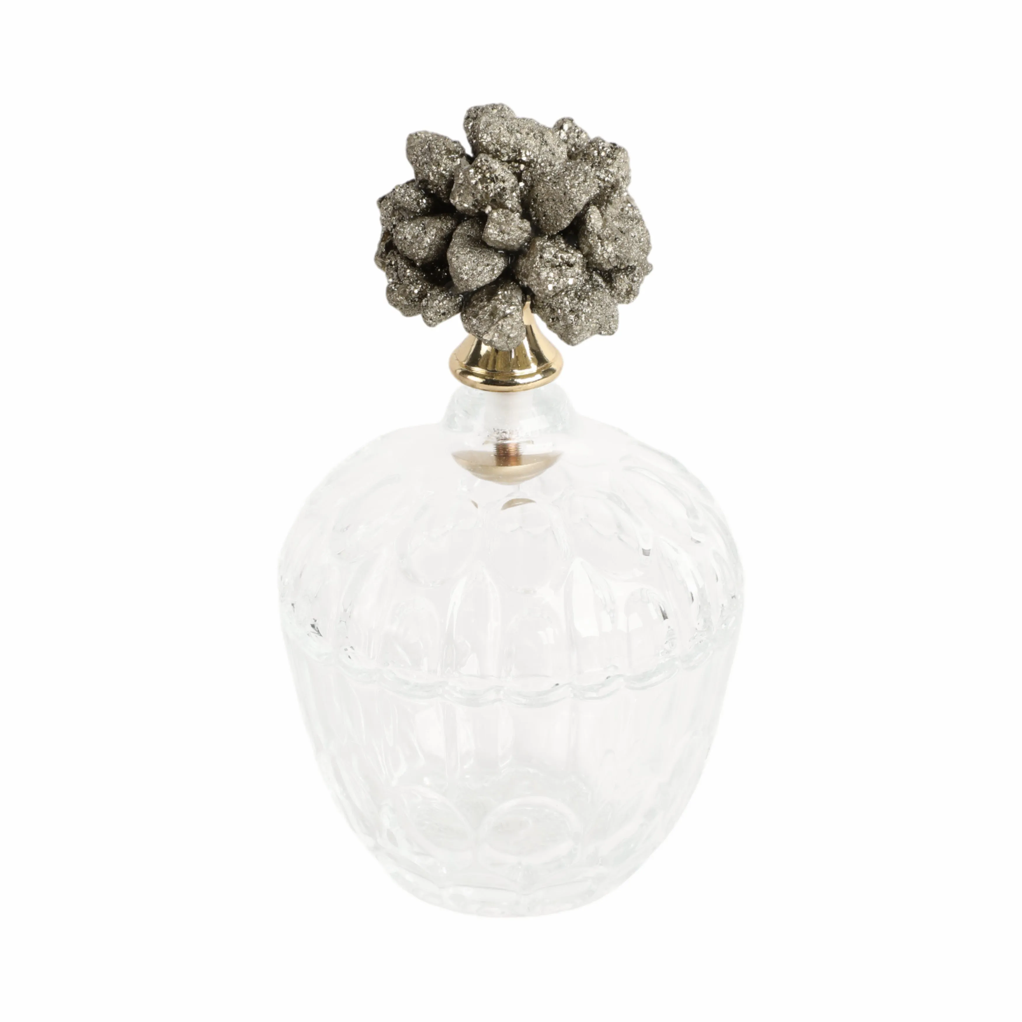6" Stella Small Stone And Glass Jar