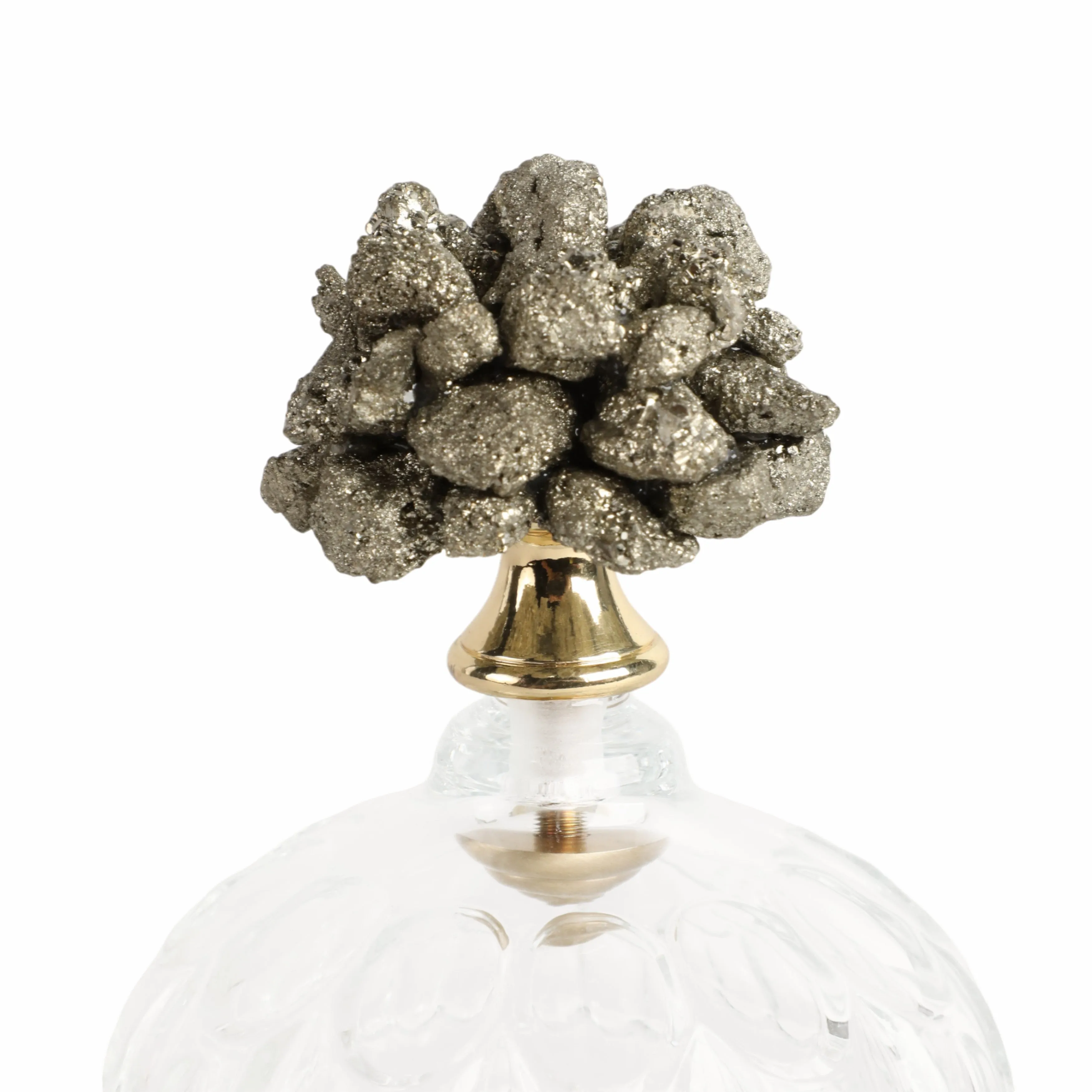 6" Stella Small Stone And Glass Jar