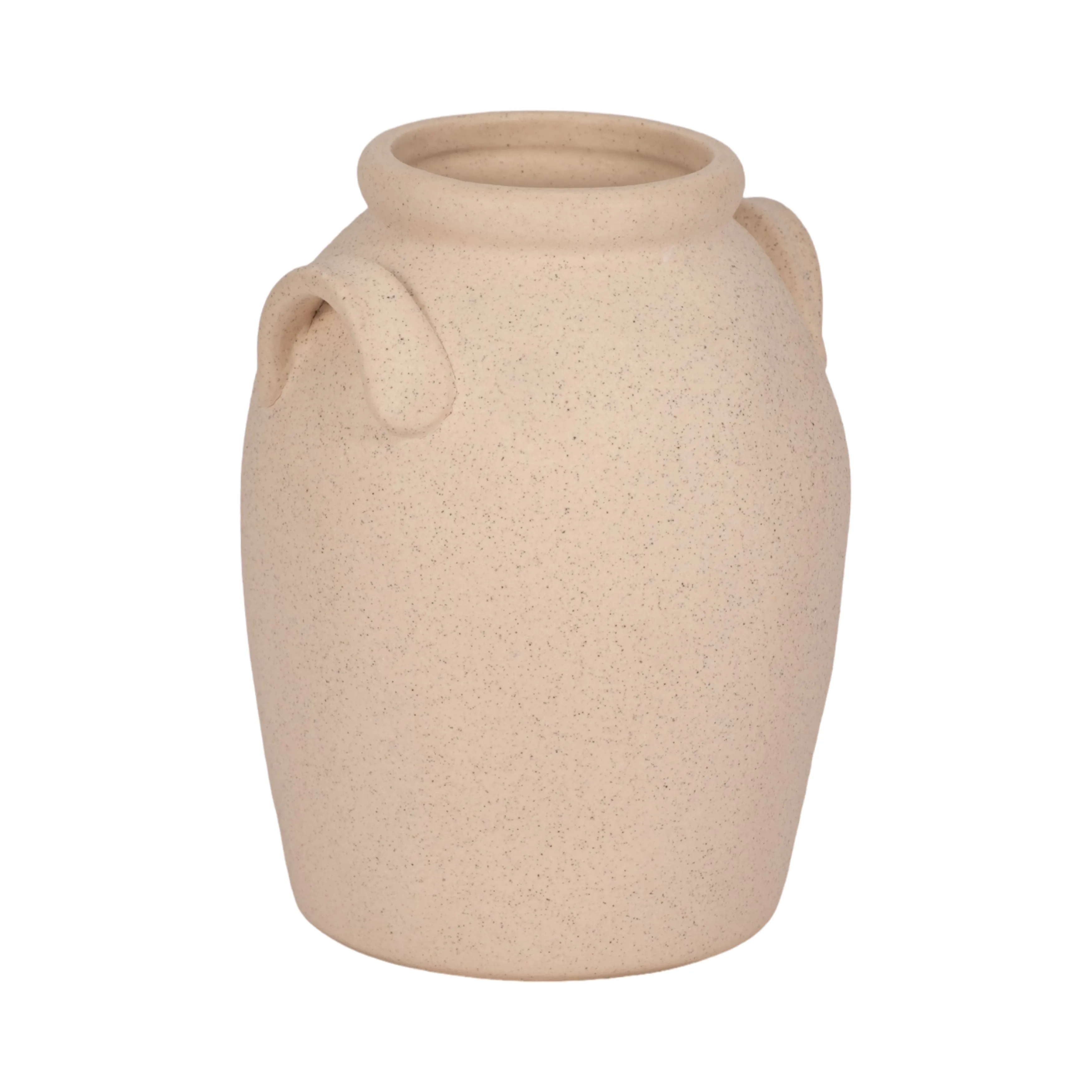 6" Textured Jug With Handles, Sand