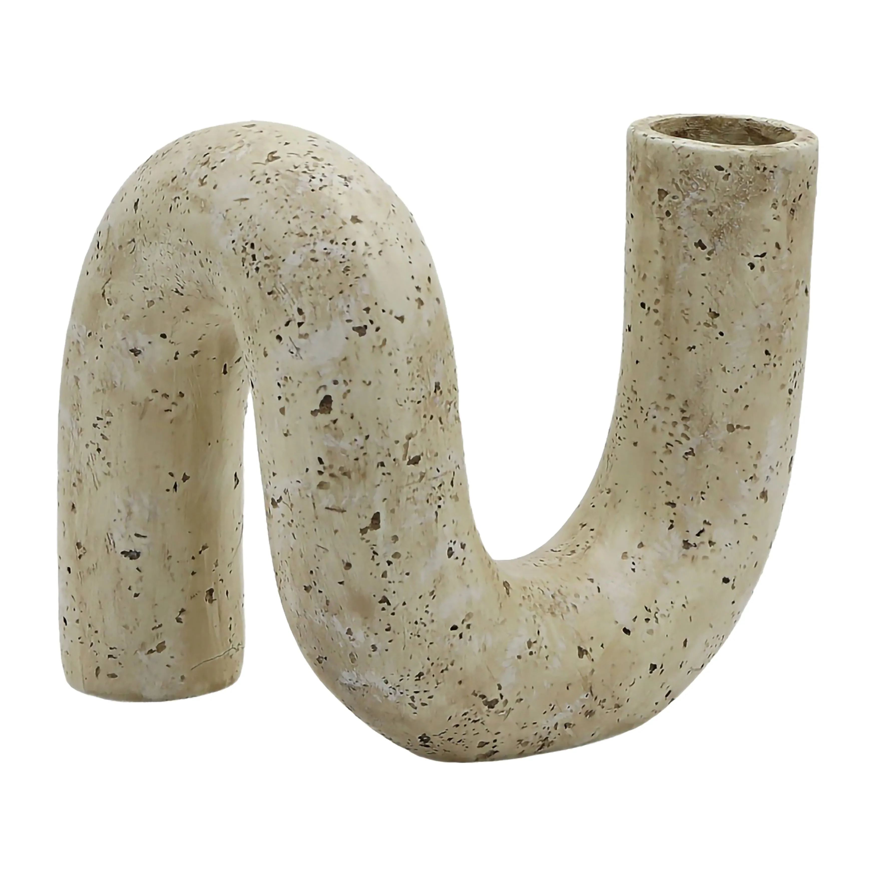 7" KARNORA CURLY VASE, NATURAL