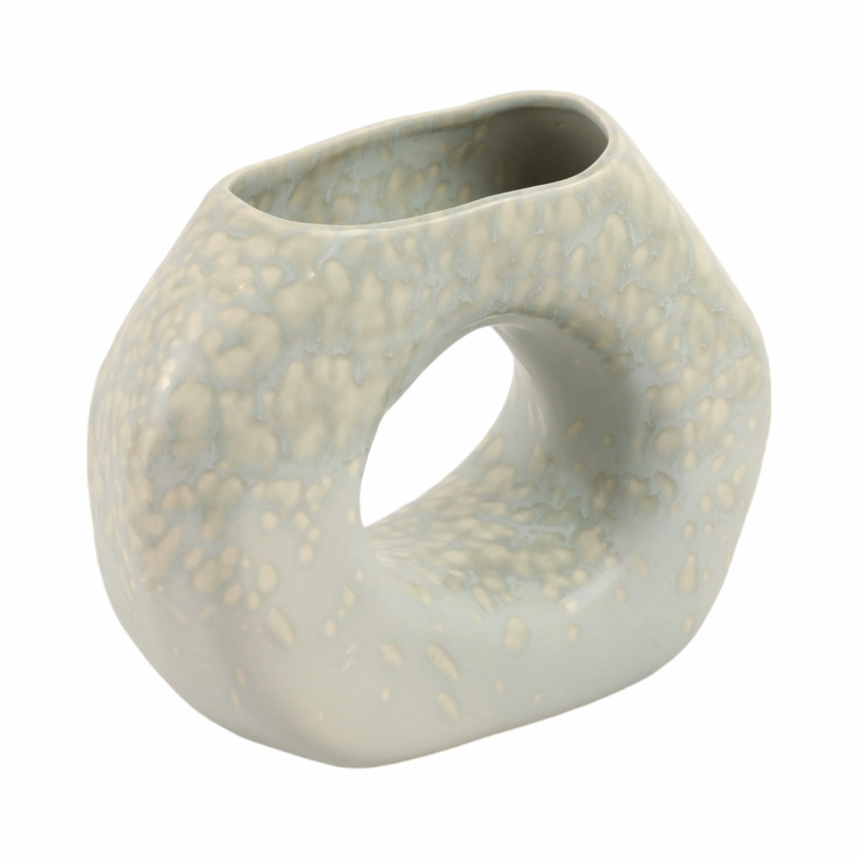 8" Amarante Small Abstract Round Portugal Vase