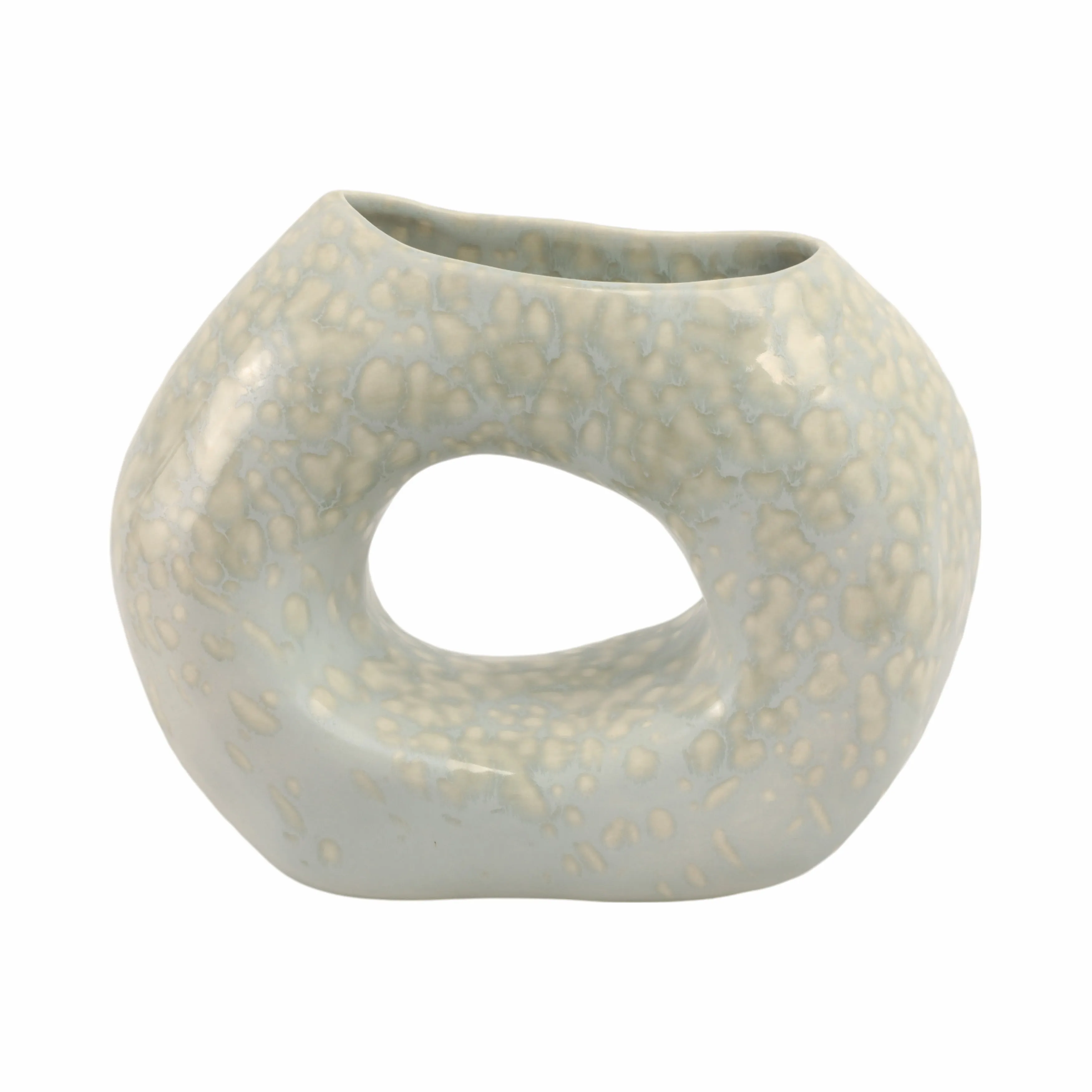8" Amarante Small Abstract Round Portugal Vase