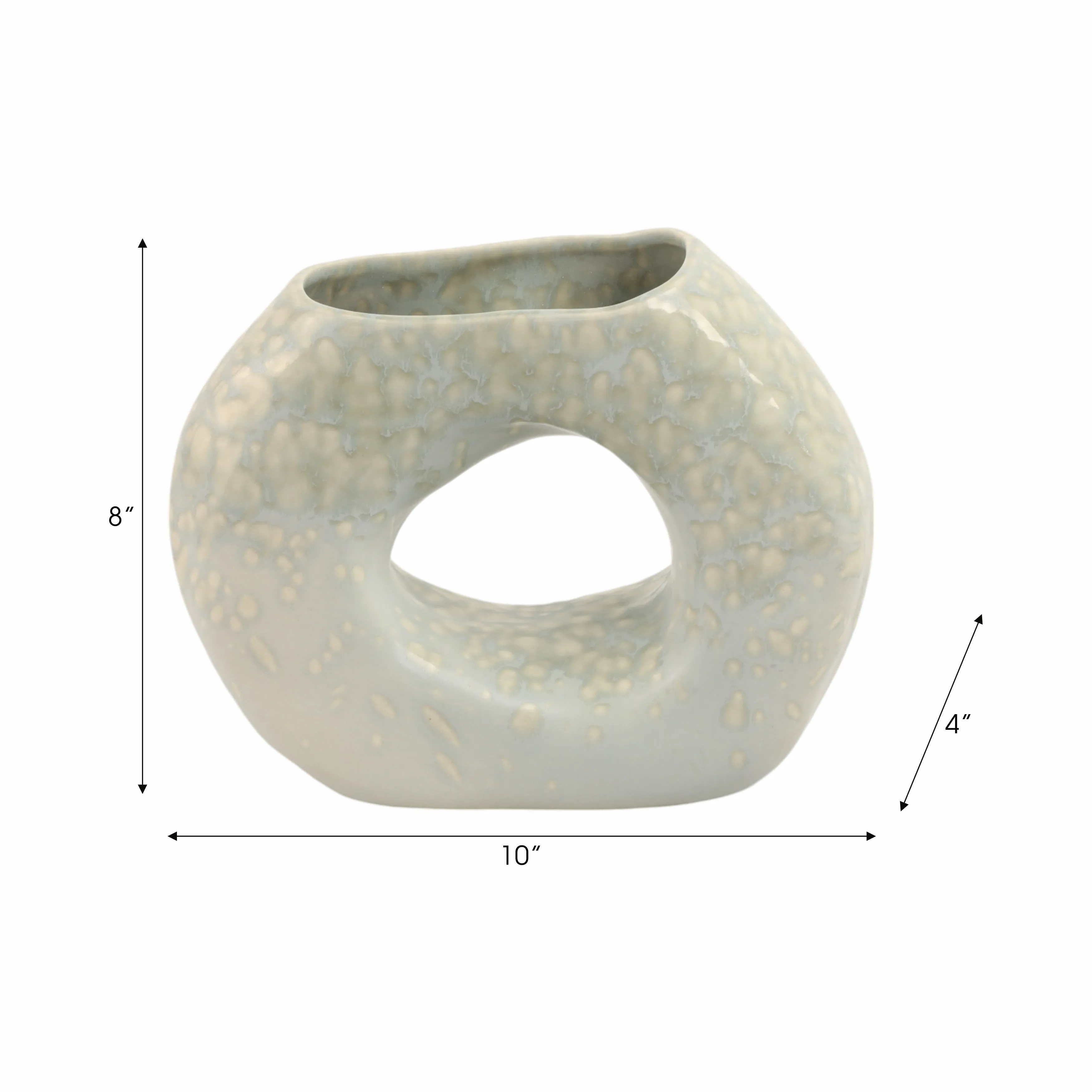 8" Amarante Small Abstract Round Portugal Vase