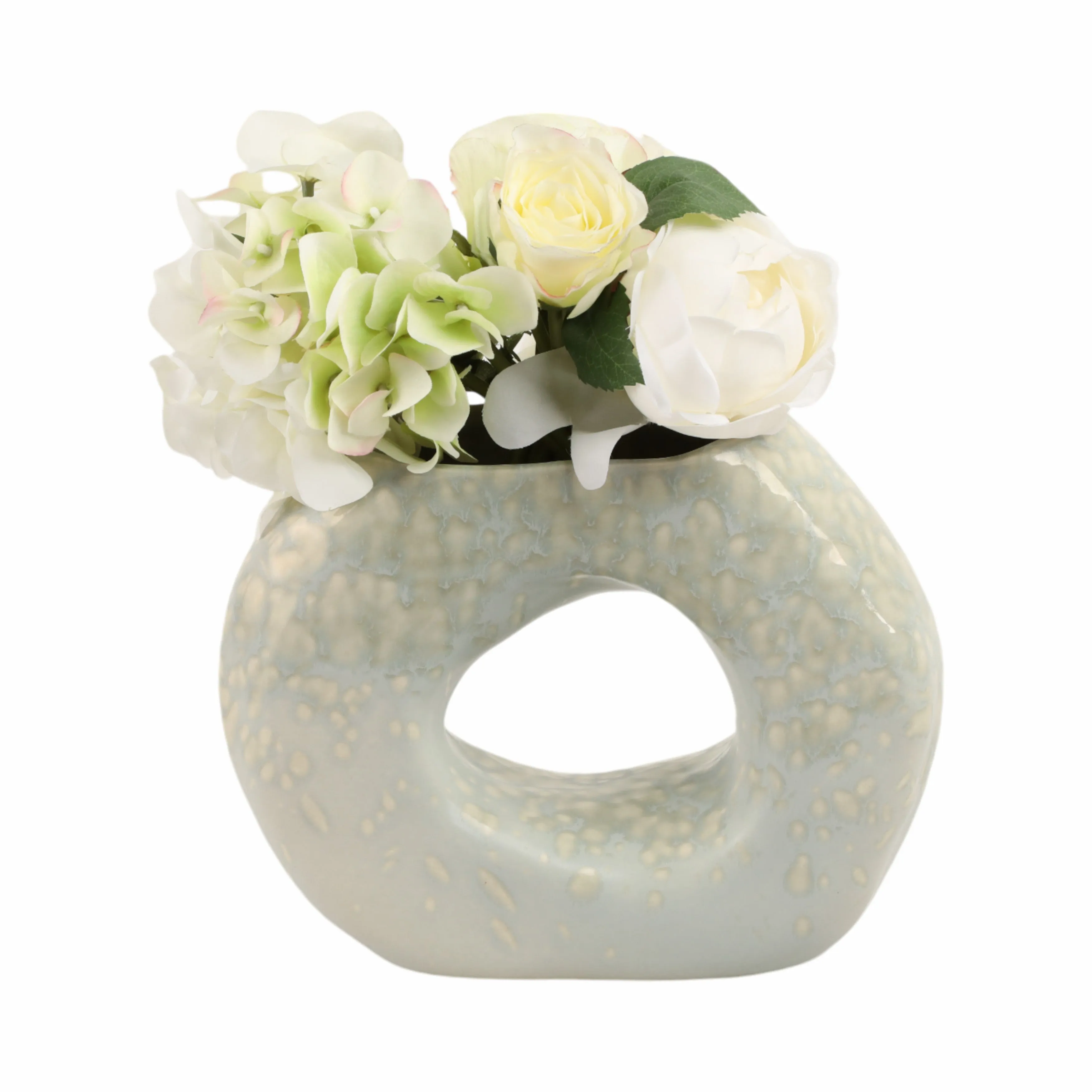 8" Amarante Small Abstract Round Portugal Vase