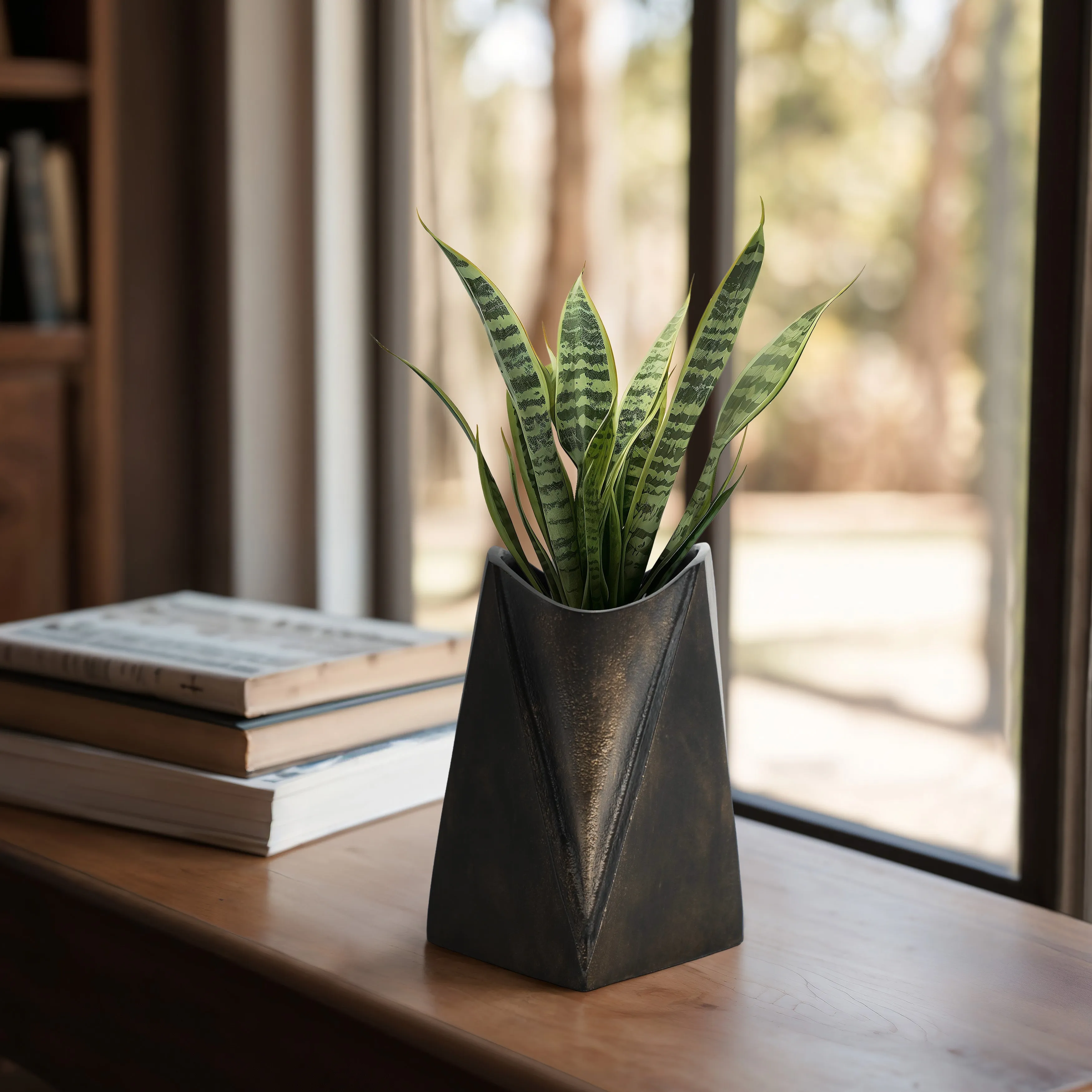 8" Fairbanks Small Metal Vase