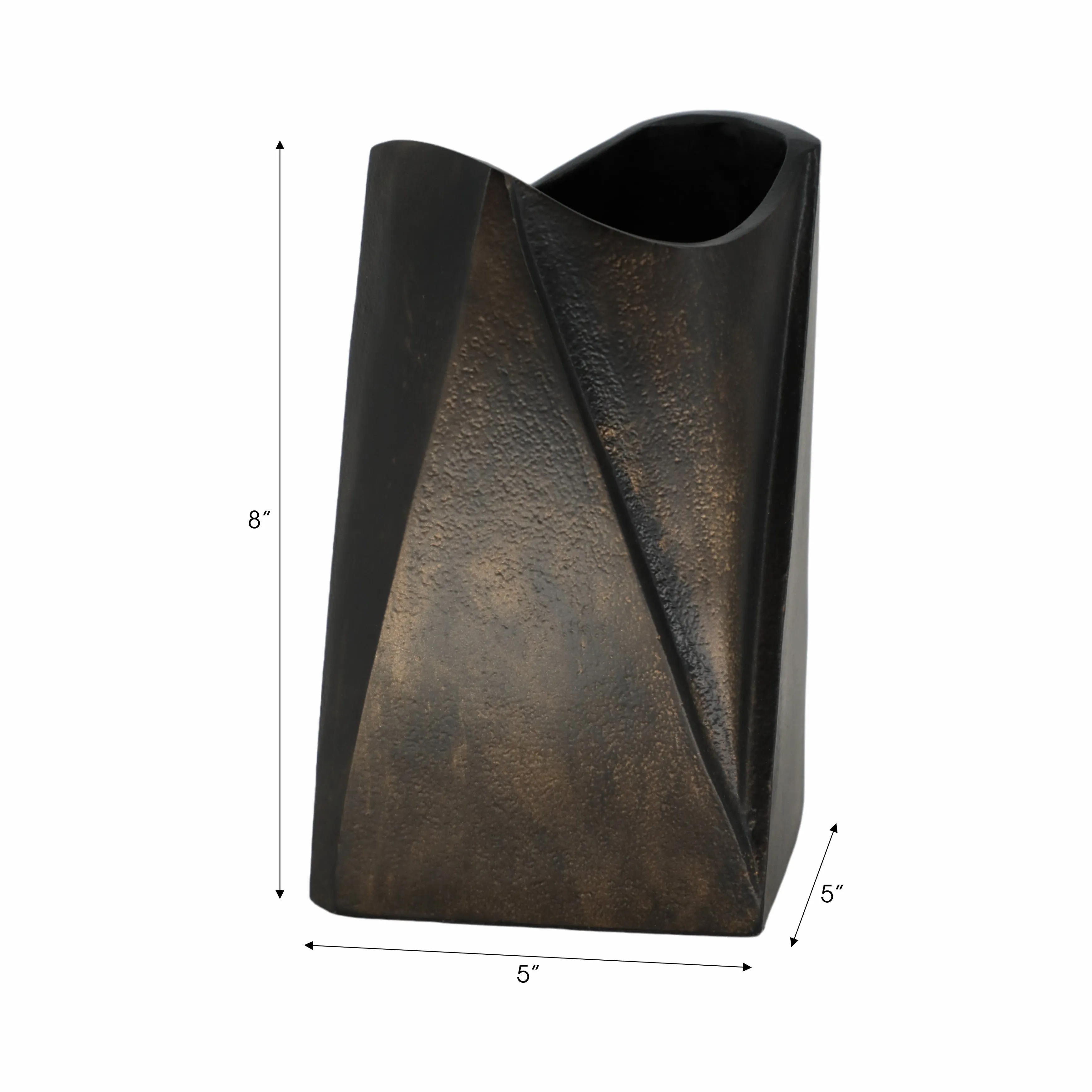 8" Fairbanks Small Metal Vase