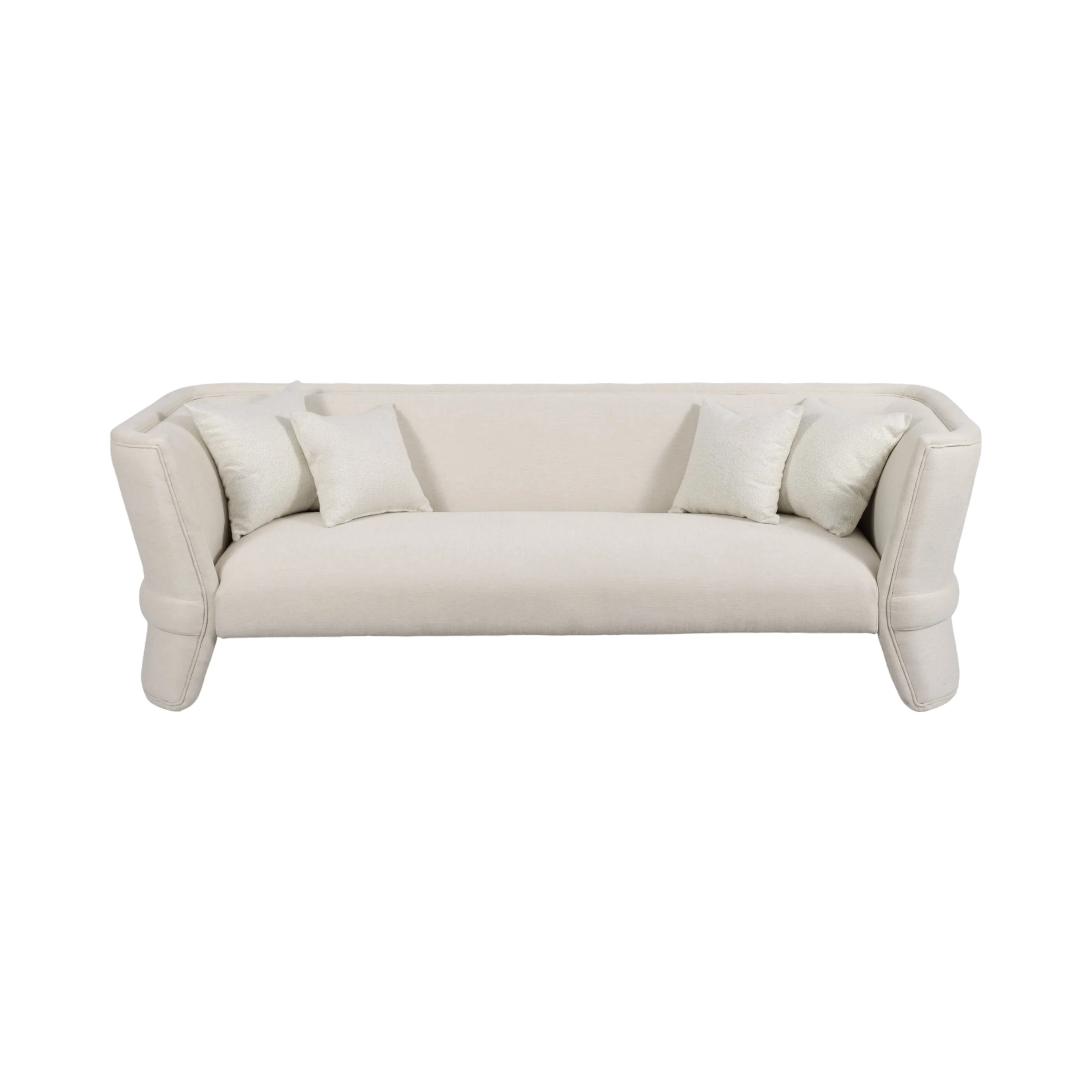 97" Preito Sofa, Ivory/beige