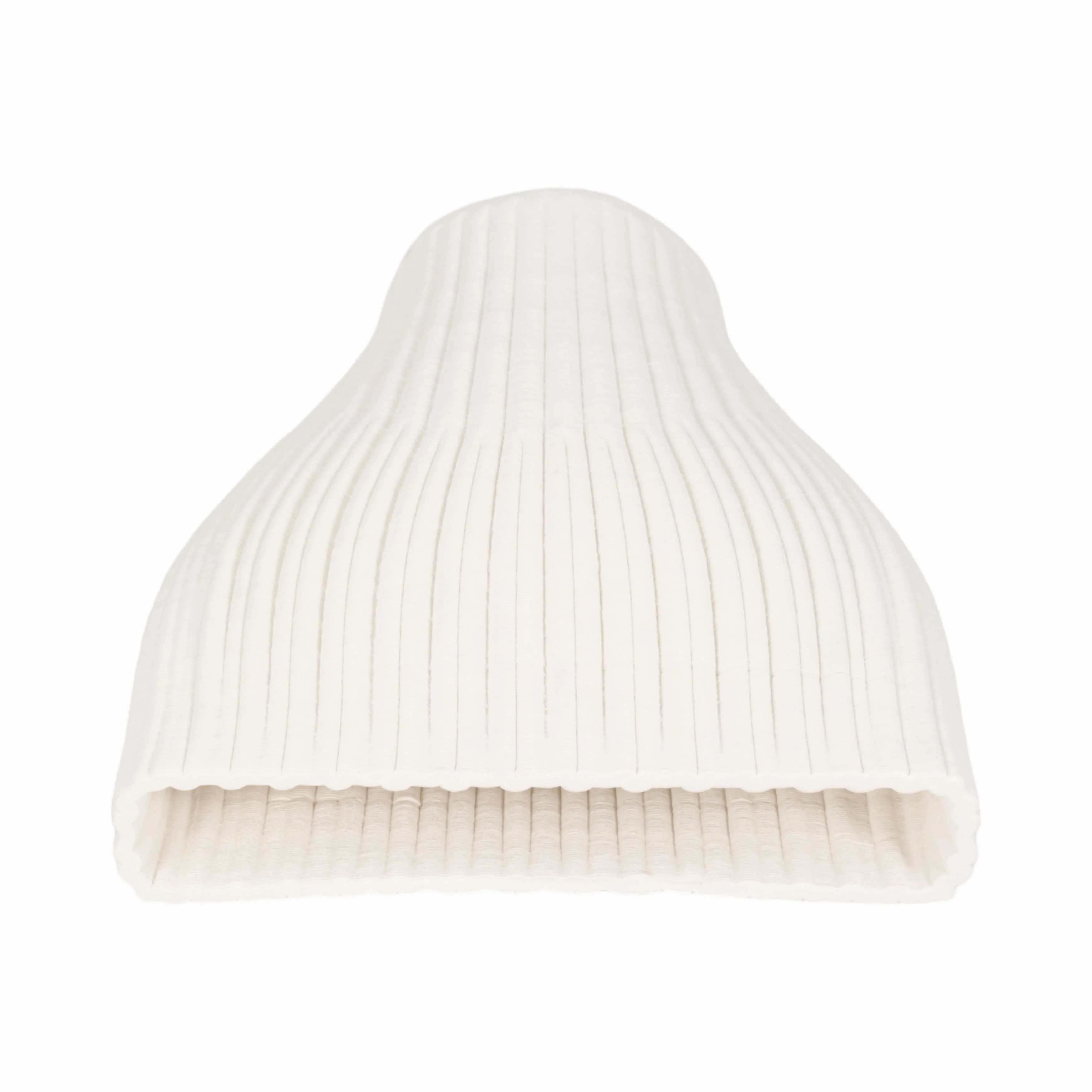 9" BELLO 3D PRINTED VASE, IVORY/BEIGE