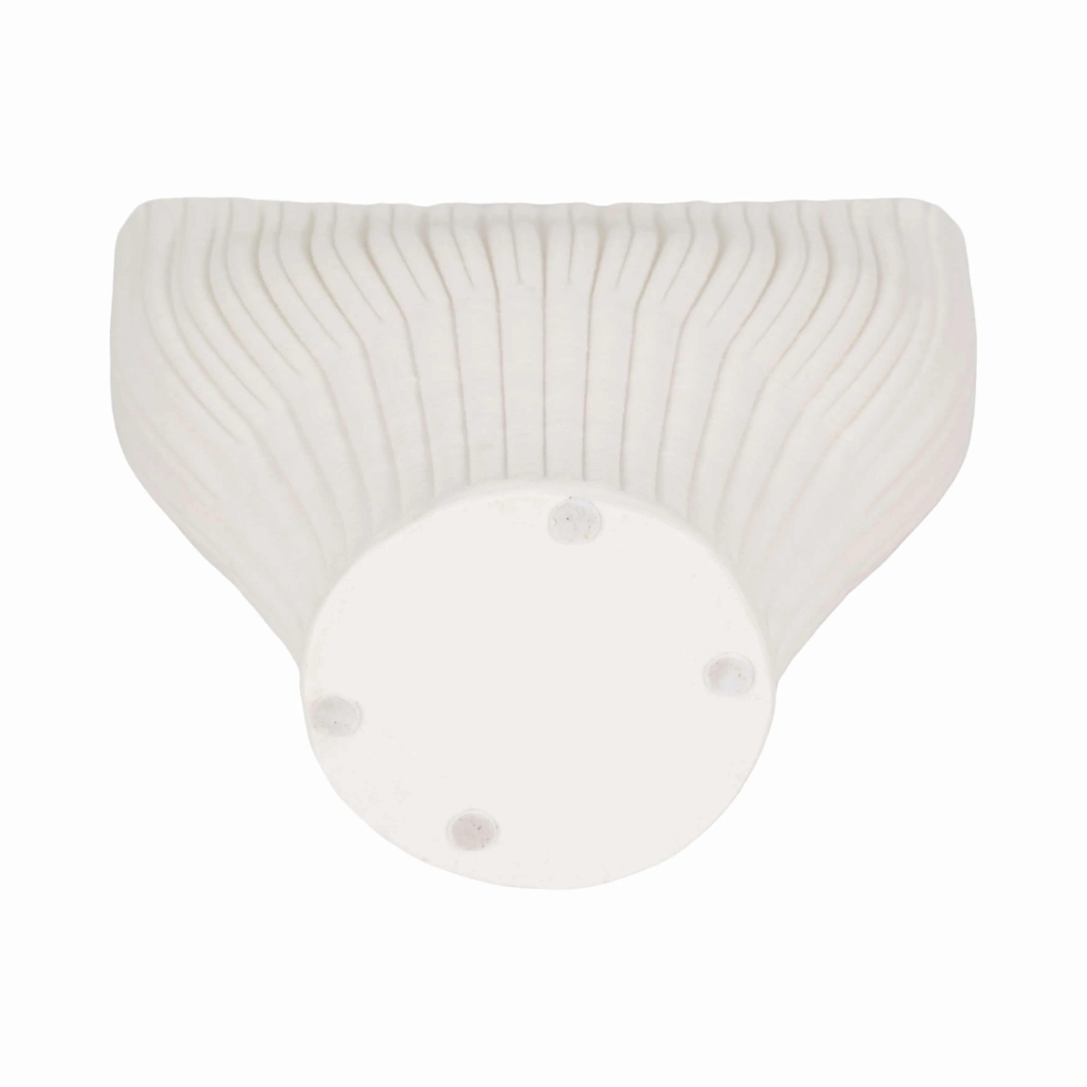 9" BELLO 3D PRINTED VASE, IVORY/BEIGE