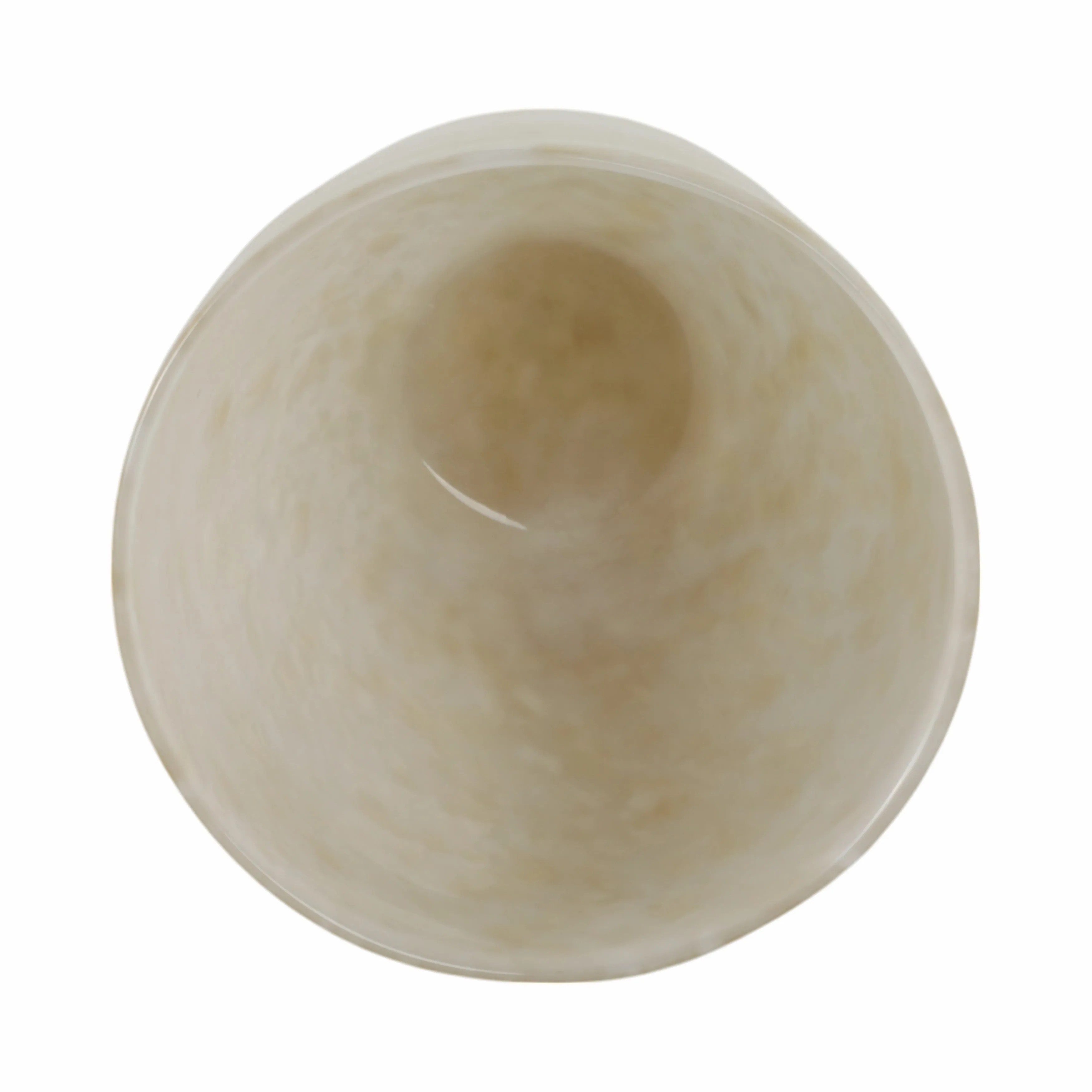 9" Durban Small Cream Glass Vase