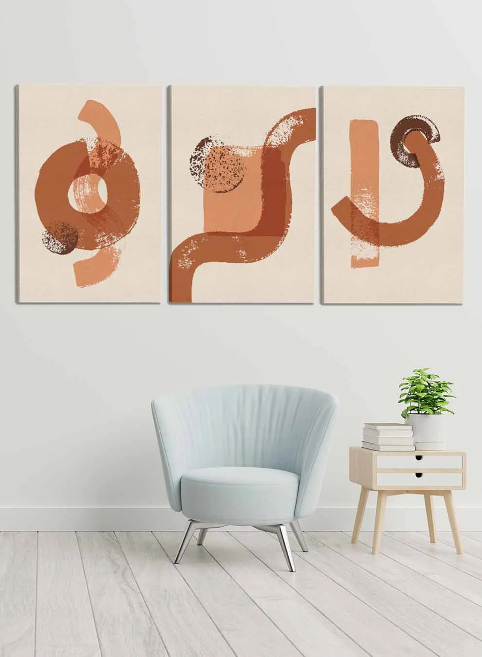 Abstract Brush Paintings(set of 3)