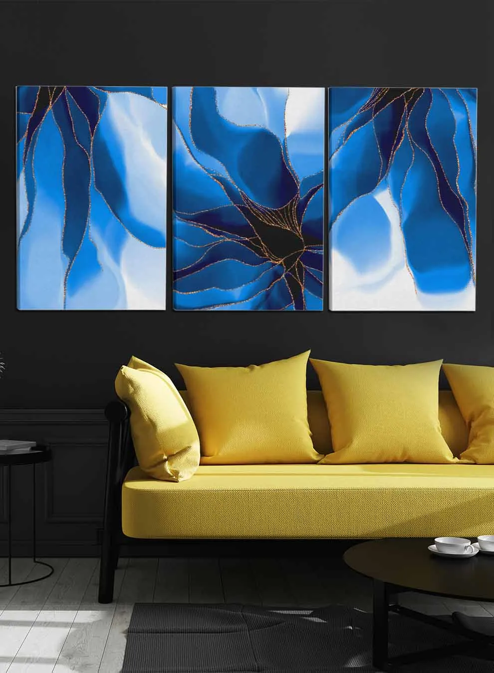 Abstract Fluid Art Watercolor Ink Paintings(set of 3)