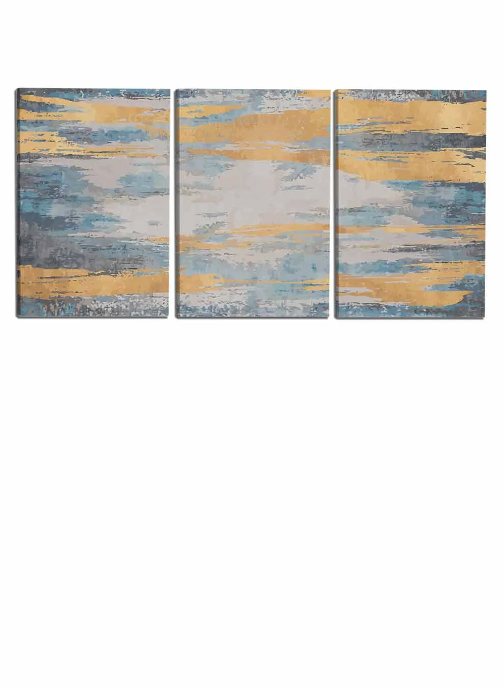 Abstract Hand Drawn Triptych Paintings(set of 3)