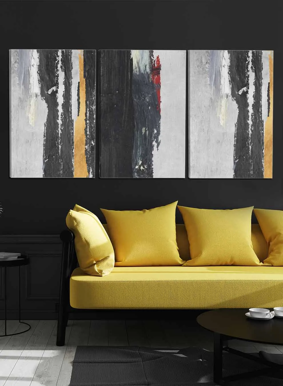 Abstract Hand Paintings(set of 3)