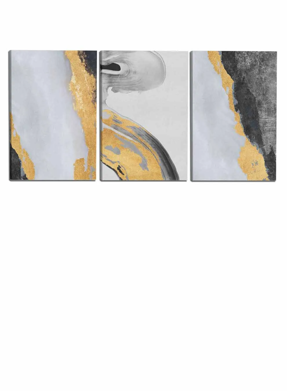 Abstract Ink Hand drawn Paintings(set of 3)