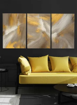 Abstract Oil Smear Paintings(set of 3)