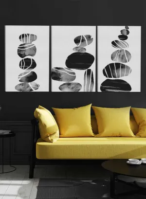 Abstract Rock Rack Style Paintings(set of 3)