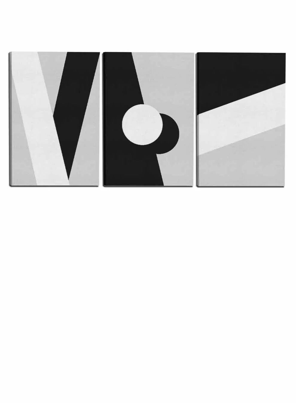 Abstract Shapes Circle Paintings(set of 3)