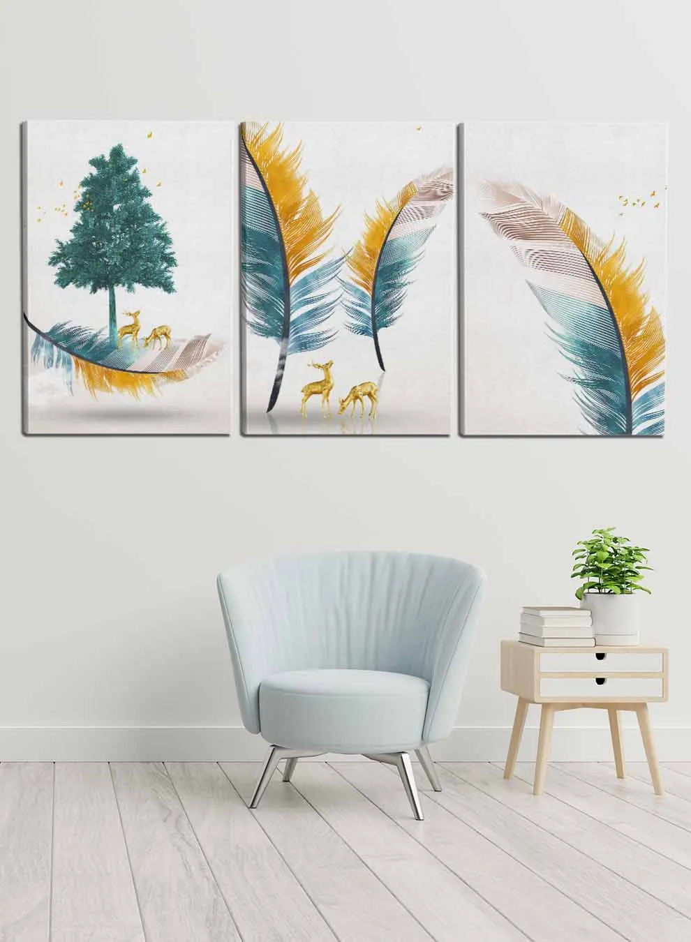 Abstract Tree Paintings(set of 3)