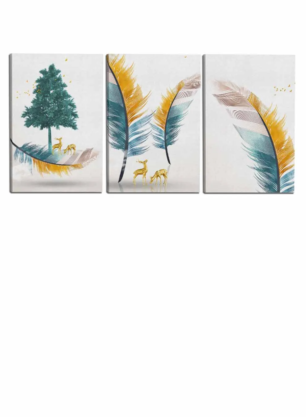 Abstract Tree Paintings(set of 3)