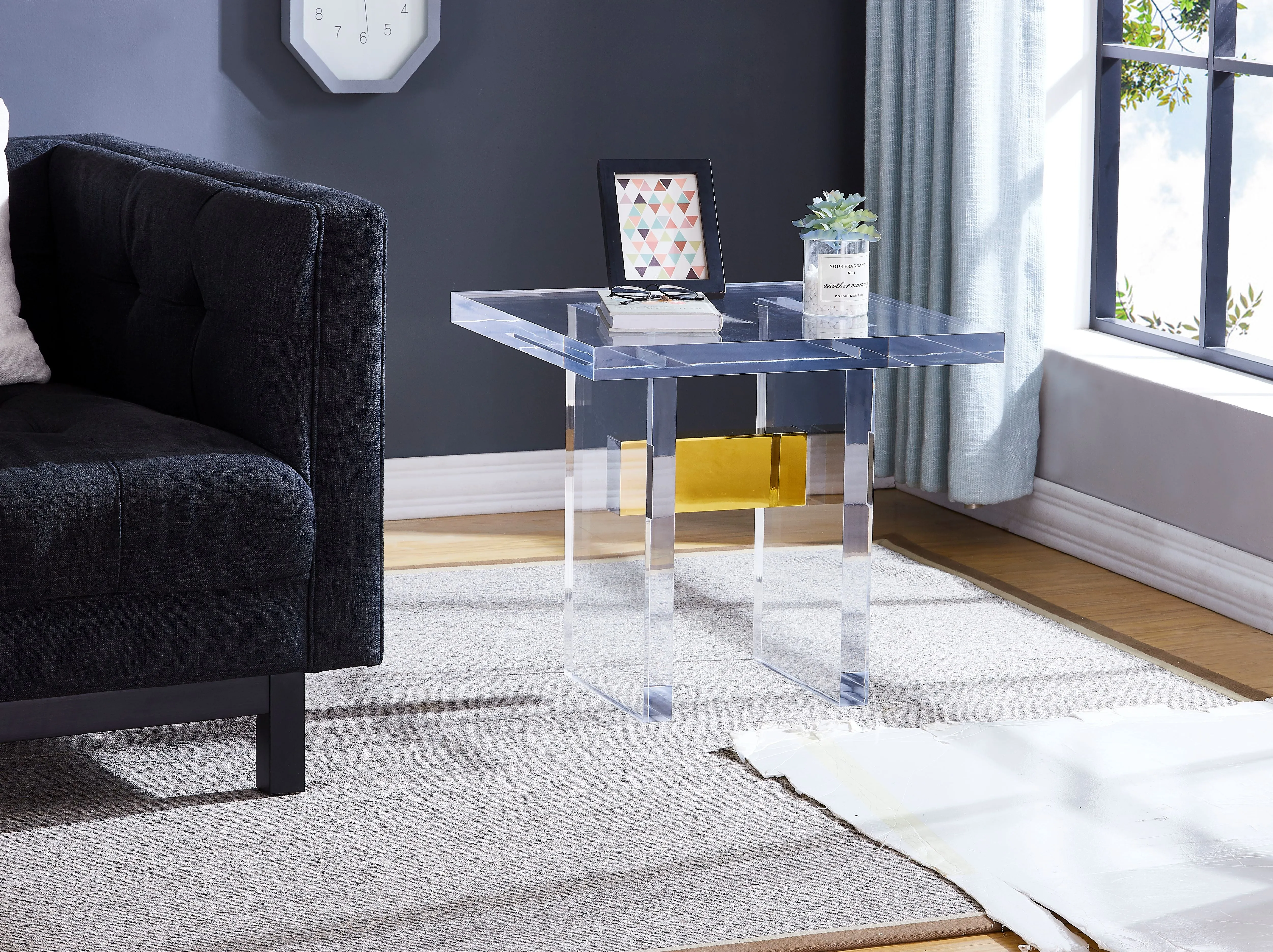 Acrylic side table