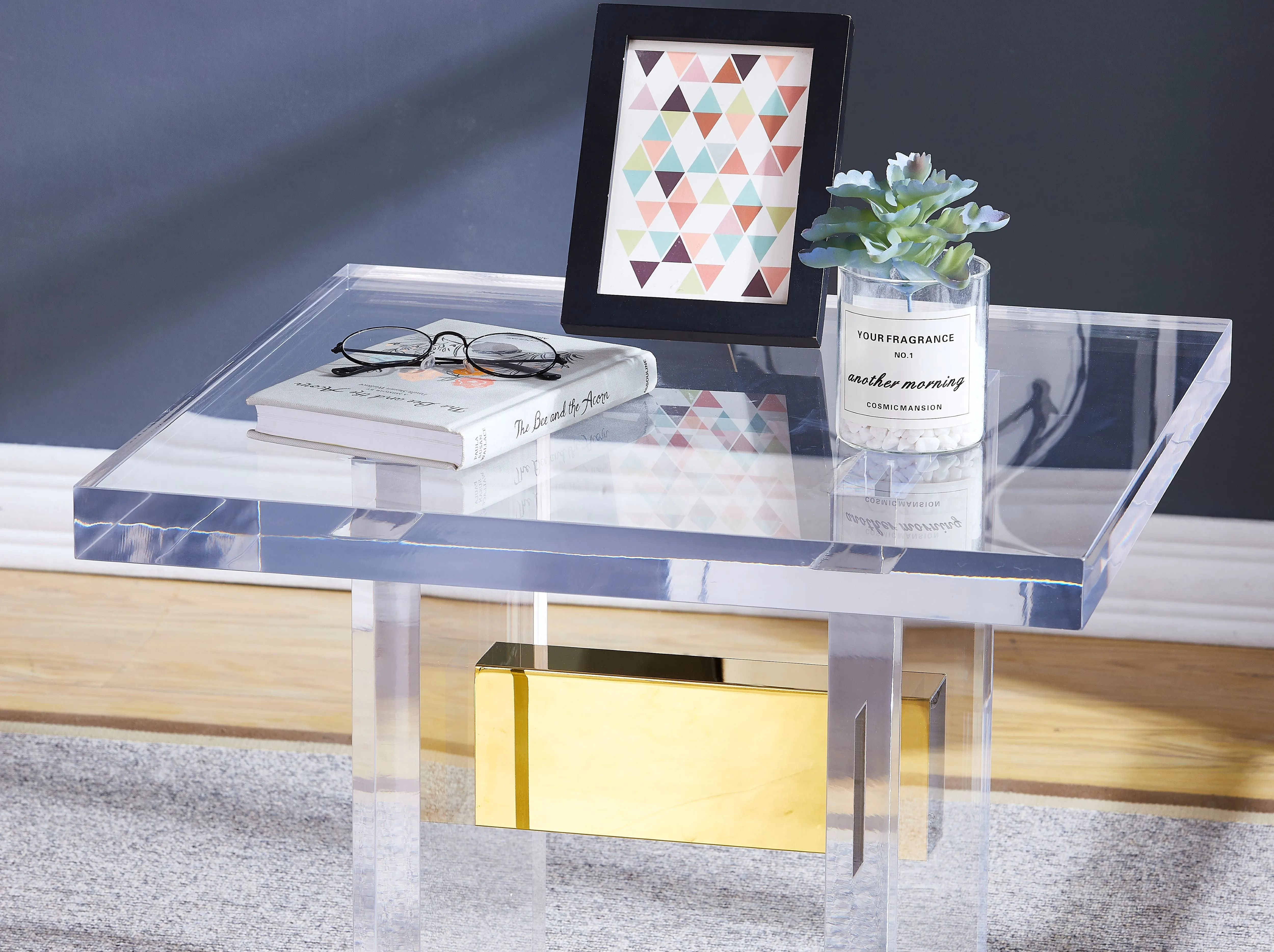 Acrylic side table