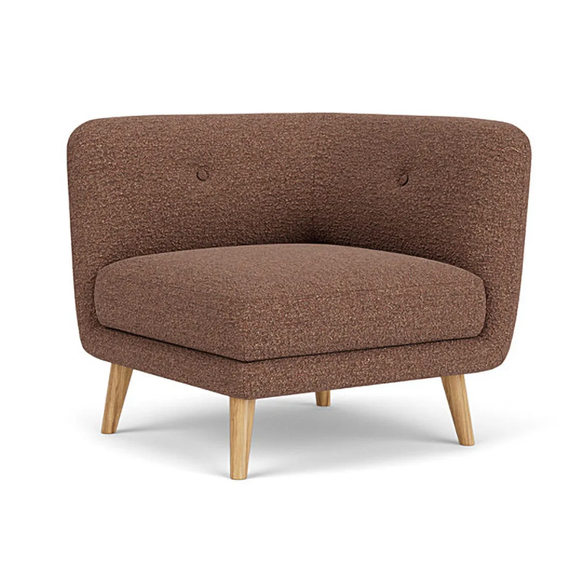Alfred Boucle Left 1 Seater Modular Sofa