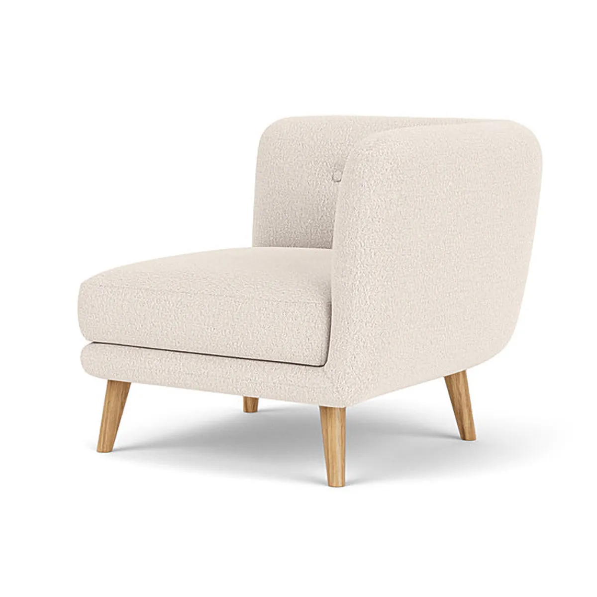 Alfred Boucle Left 1 Seater Modular Sofa