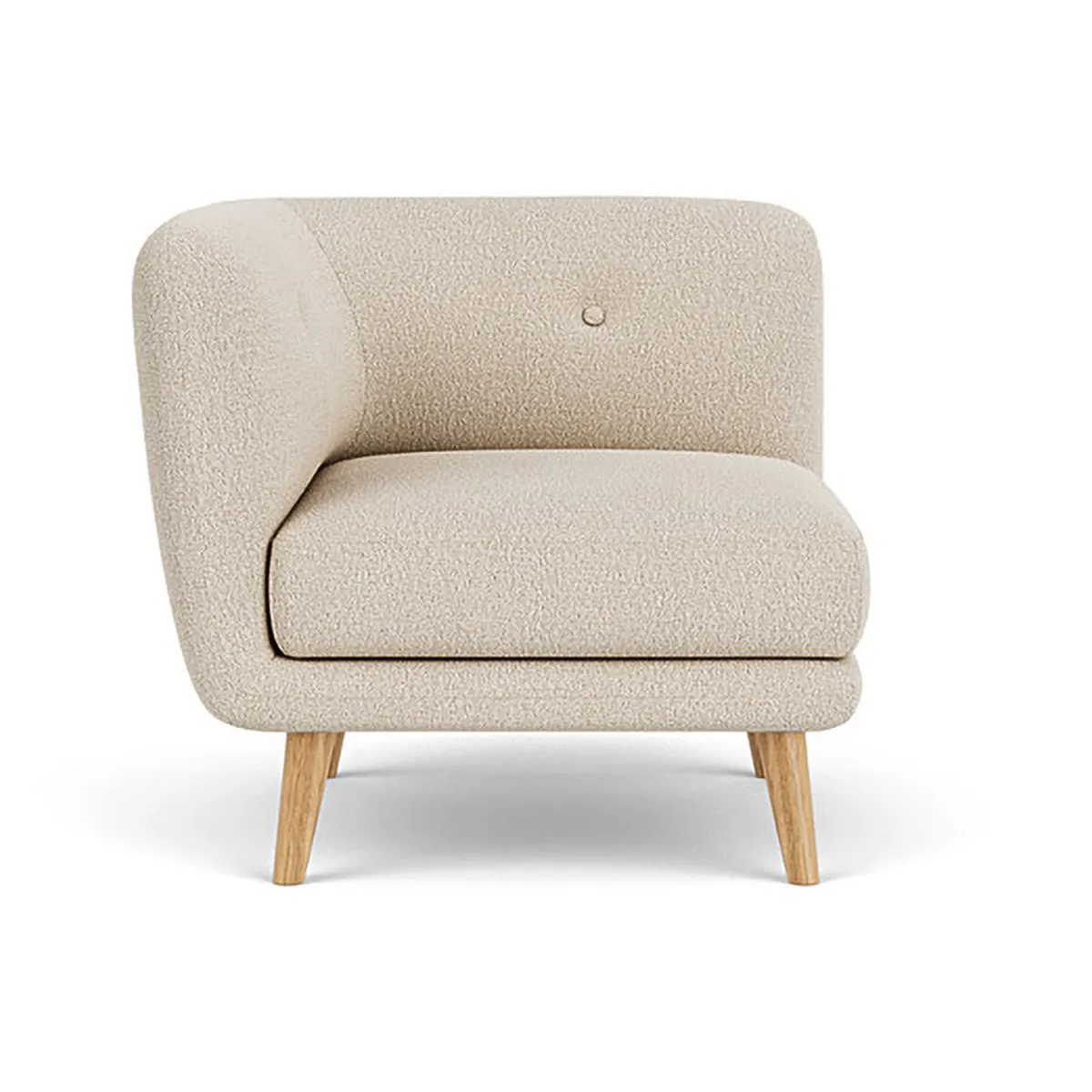 Alfred Boucle Left 1 Seater Modular Sofa