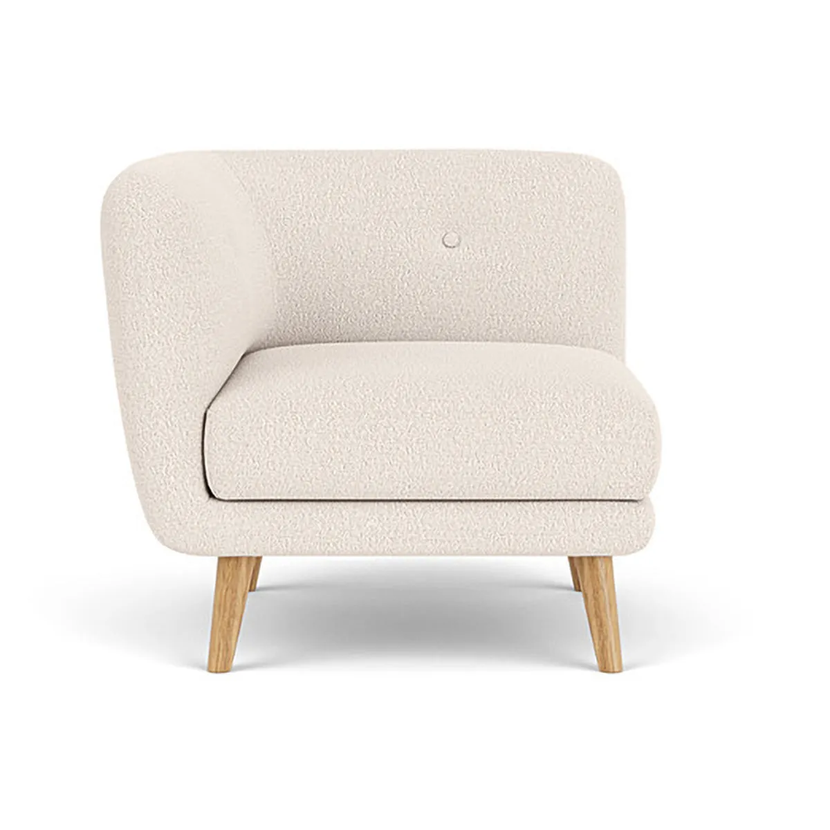 Alfred Boucle Left 1 Seater Modular Sofa