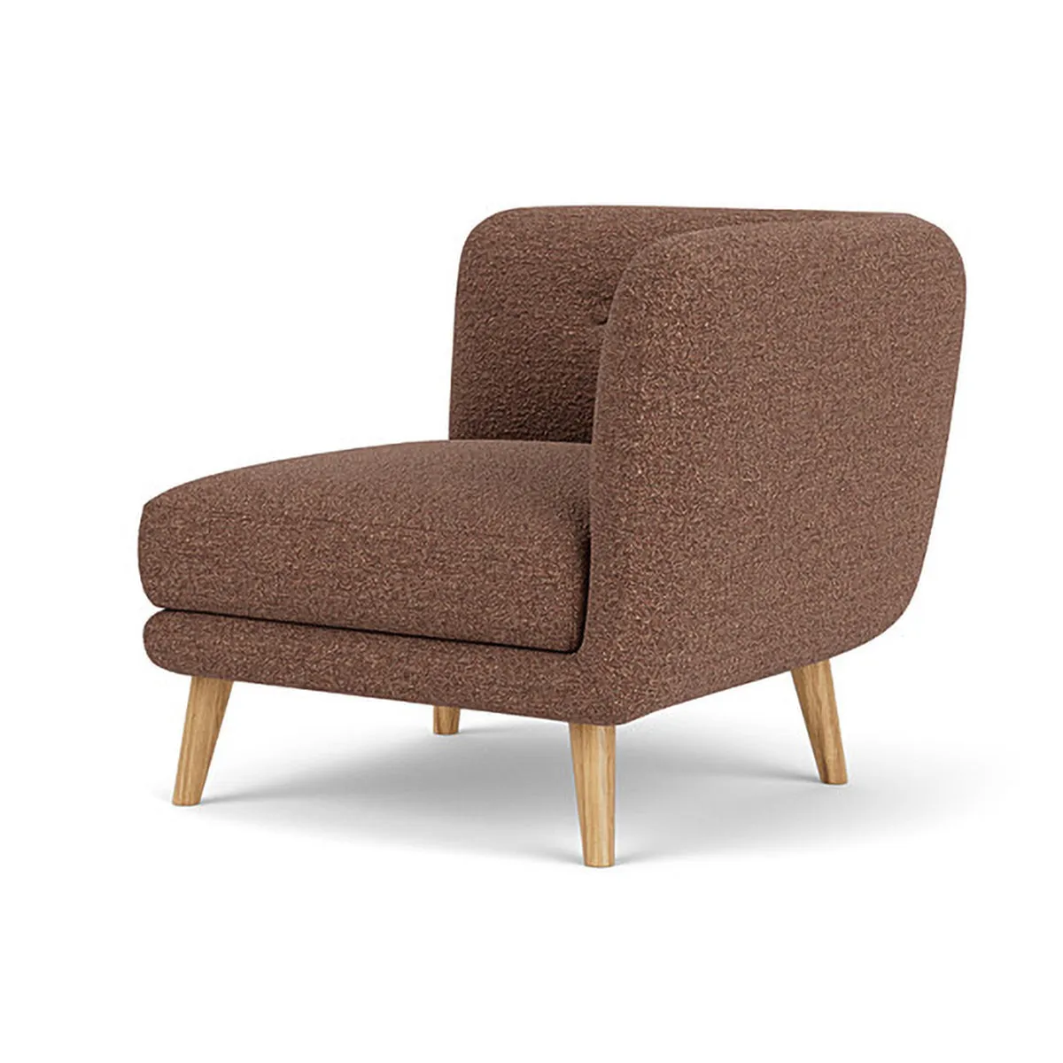Alfred Boucle Left 1 Seater Modular Sofa